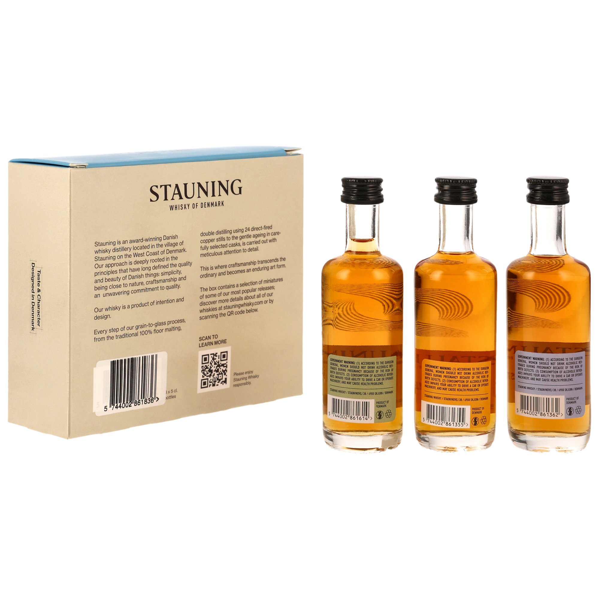 Stauning Core Set Mini Collection - Danish Whisky - 43,83%