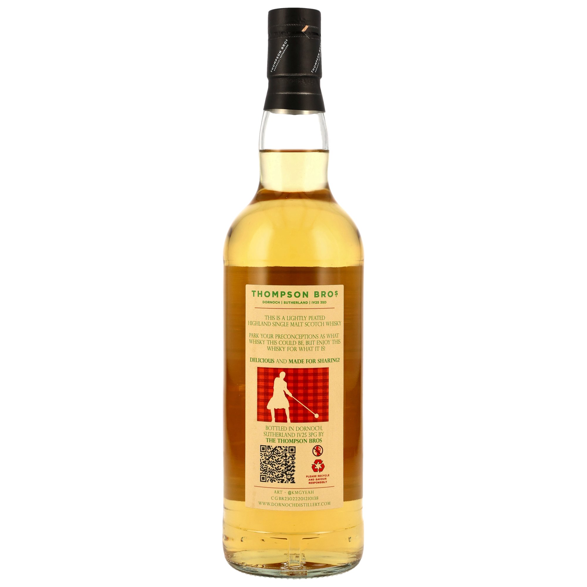 Highland Single Malt Whisky 18 y.o. - Lightly Peated - Thompson Bros.