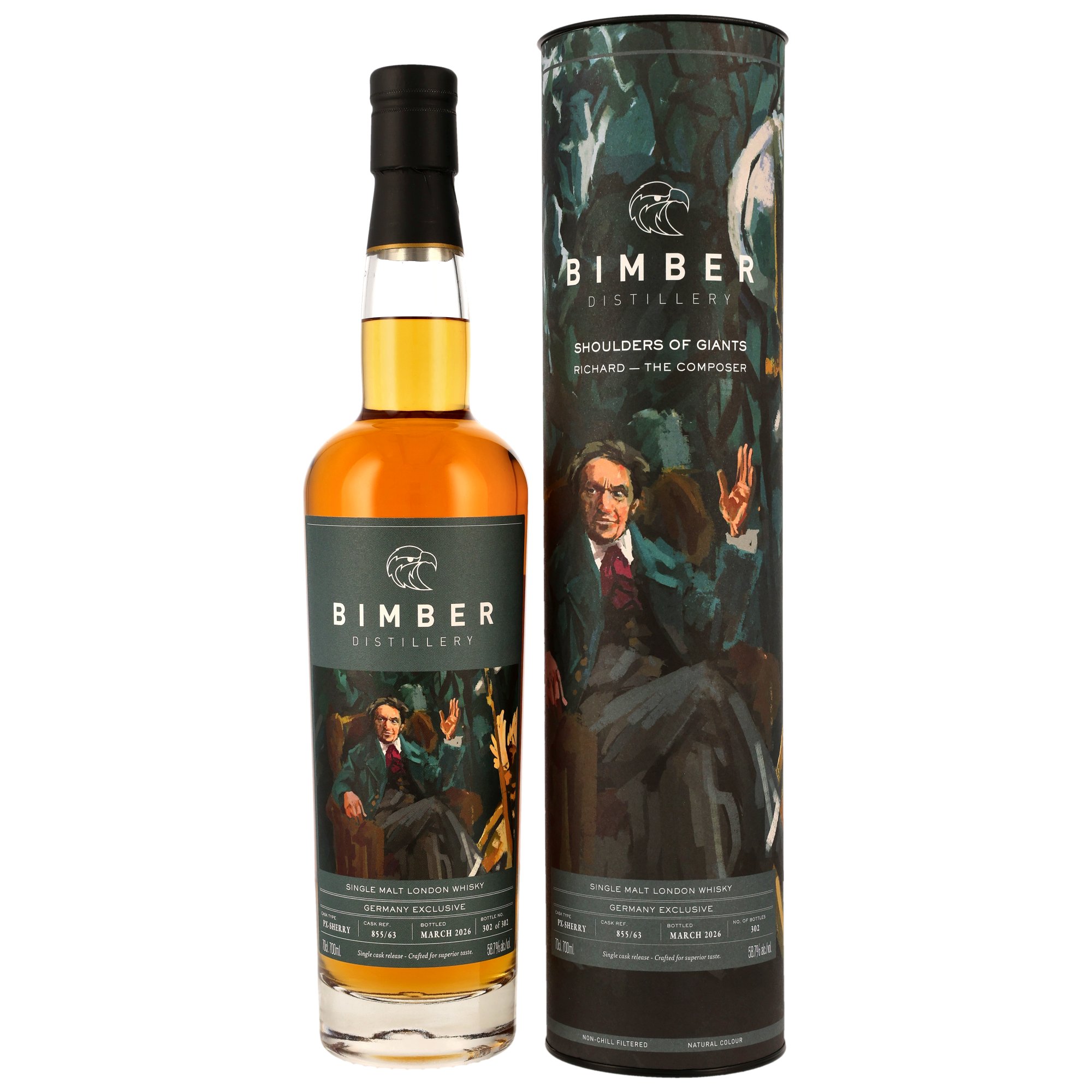 Bimber Single Malt London Whisky - PX Sherry Cask #855/63 - Shoulders of Giants - Richard
