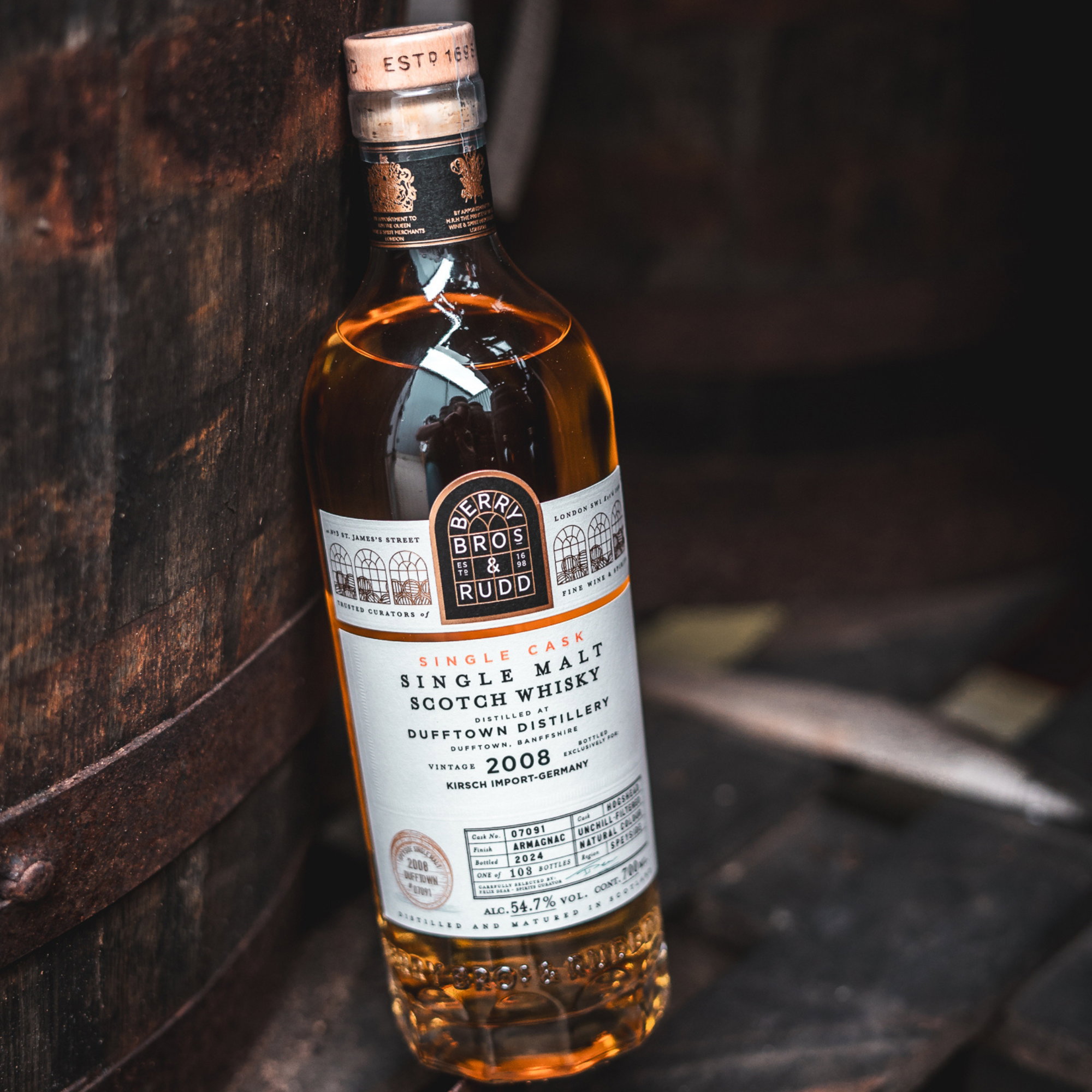 Dufftown 2008/2024 - #07091 (Berry Bros and Rudd) - Kirsch