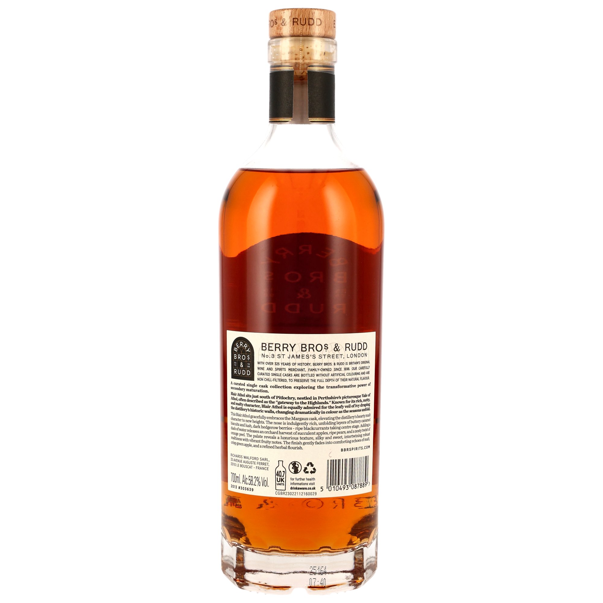 Blair Athol 2013/2025 - 12 y.o. - Margaux Cask Finish #303639 (Berry Bros & Rudd)