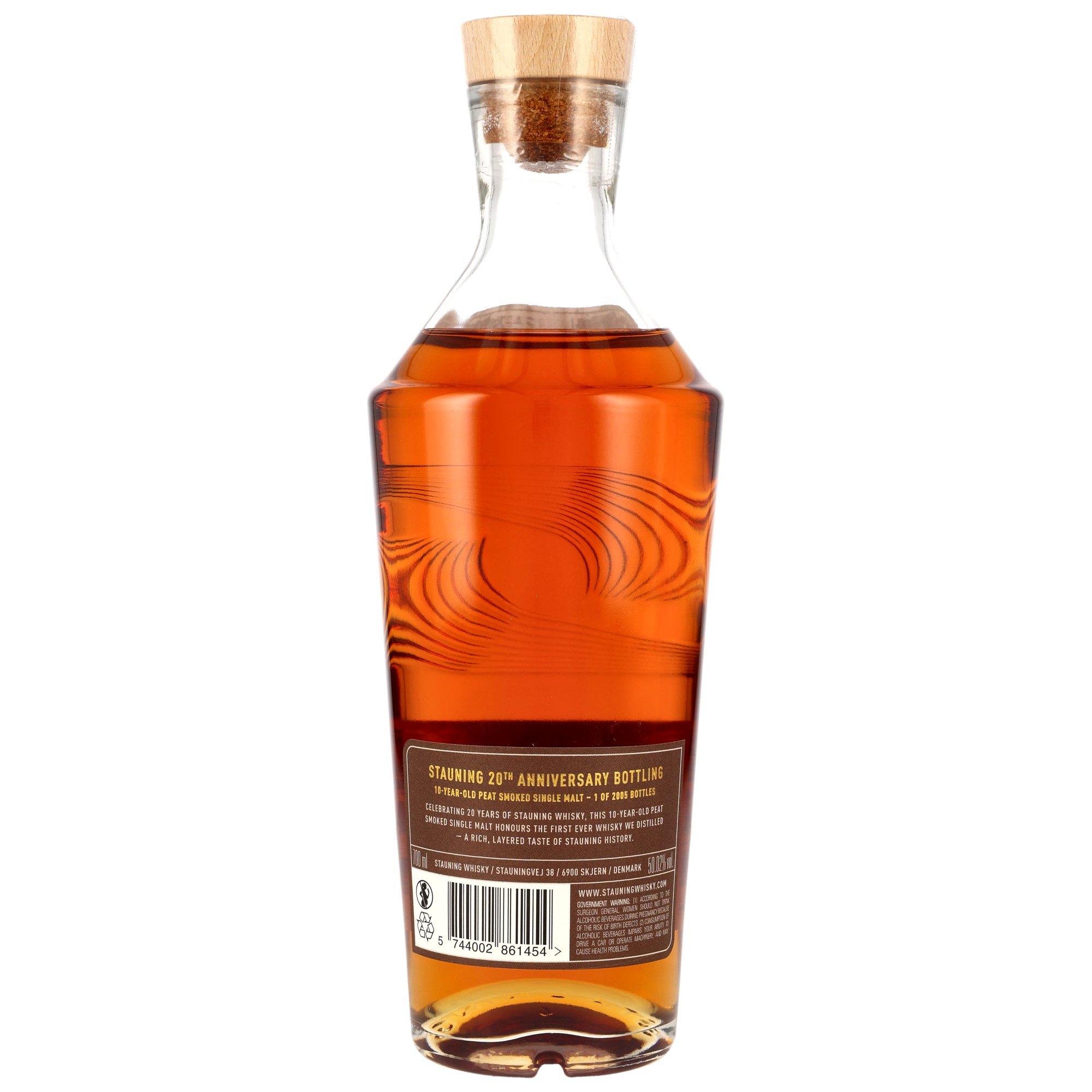 Stauning 10 y.o. - Peat Smoked Danish Single Malt - 20th Anniversary Bottling