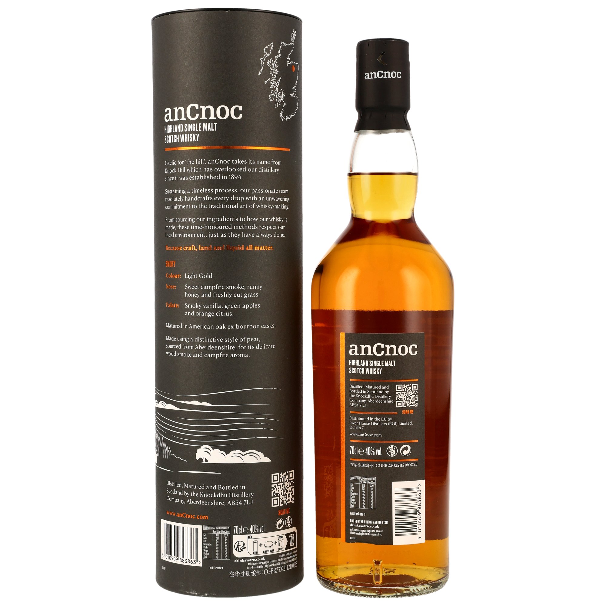 An Cnoc 10 y.o. Peated - Bourbon Casks