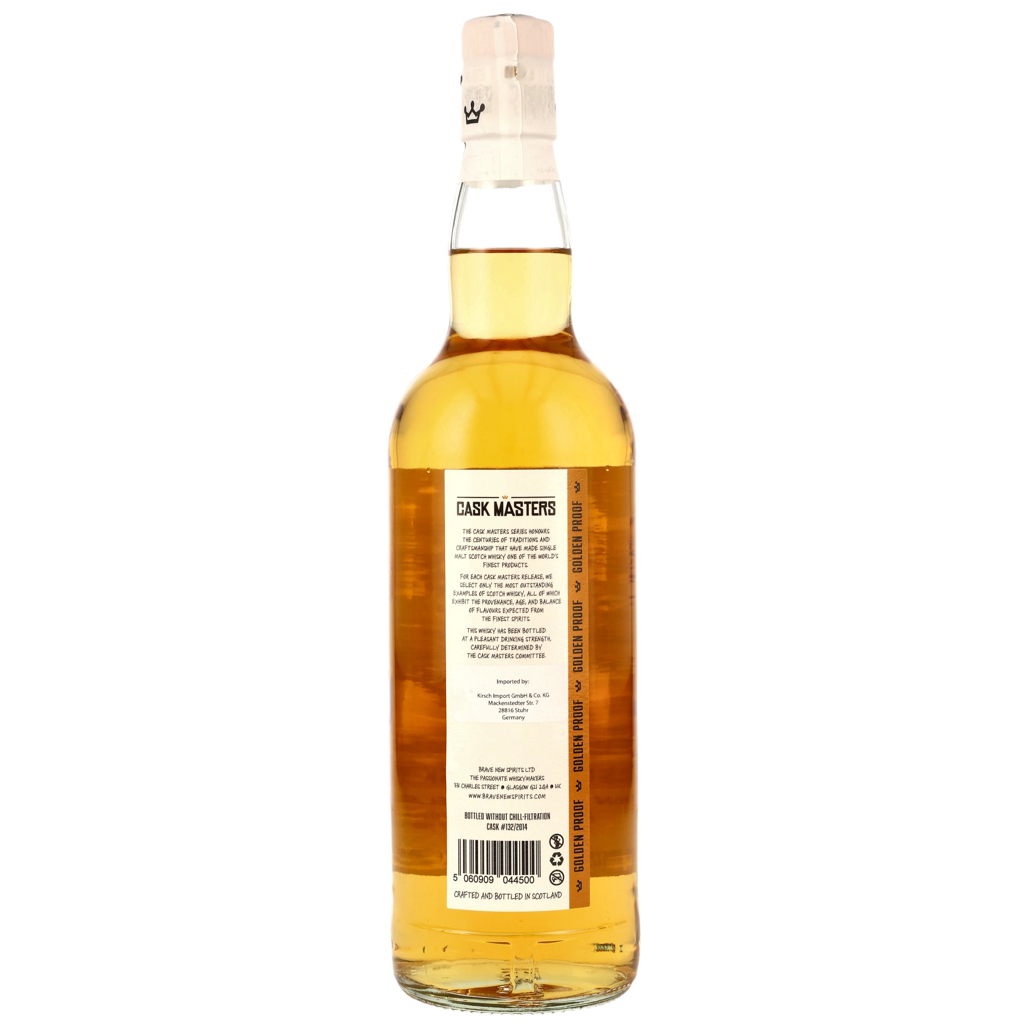Campbeltown 2014/2026 - 11 y.o. - 1st Fill Bourbon Barrels #132/2014 - Cask Masters - Brave New Spirits