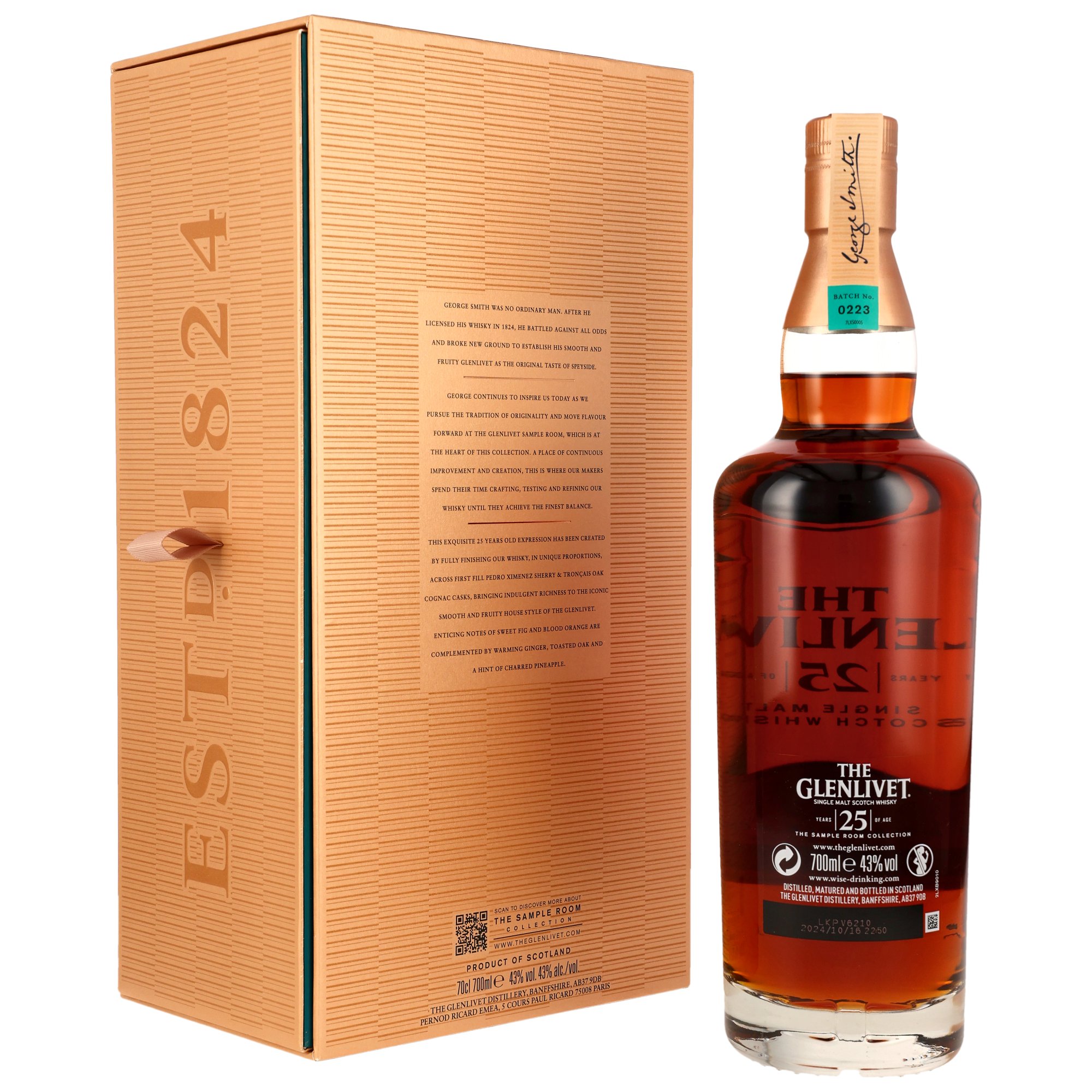 Glenlivet 25 y.o. Double Cask - The Sample Room Collection