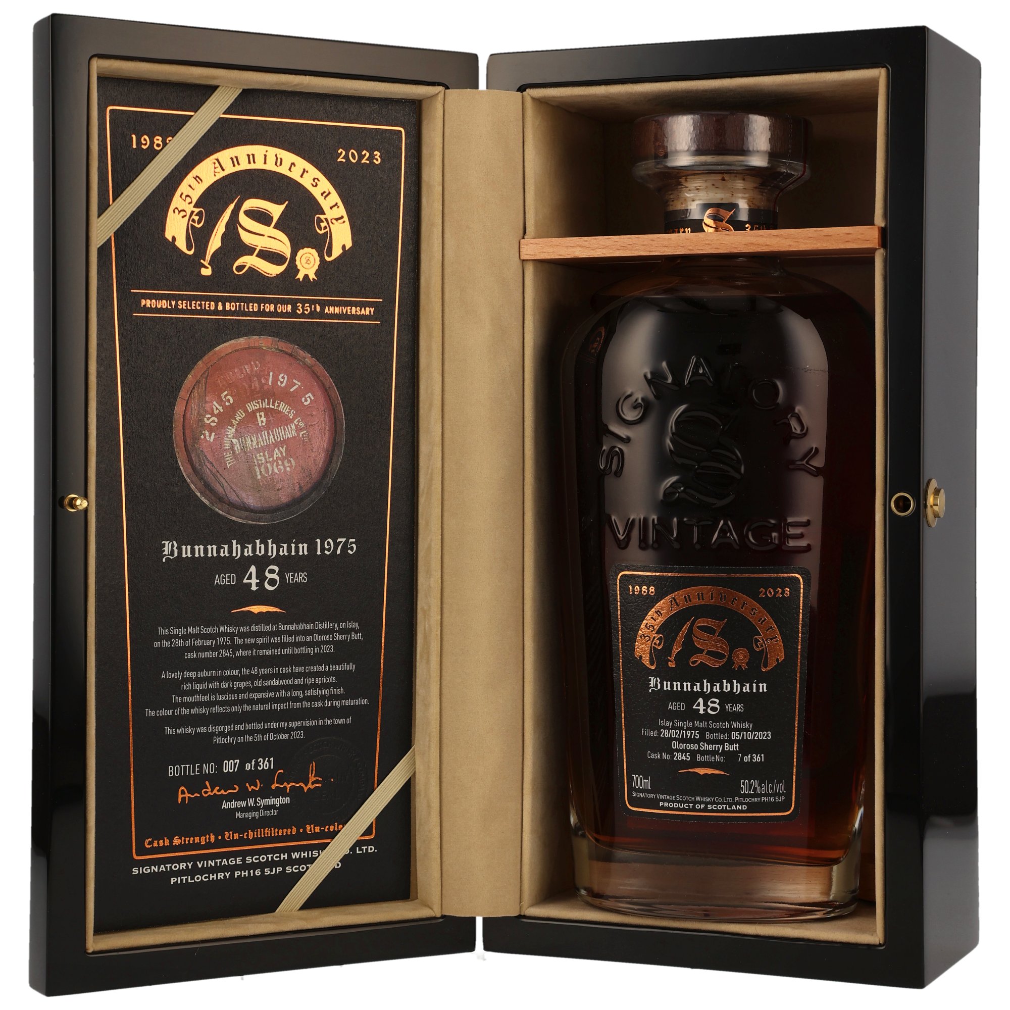 Bunnahabhain 1975/2023 - 48 y.o. #2845 - 35th Anniversary - Sig RR