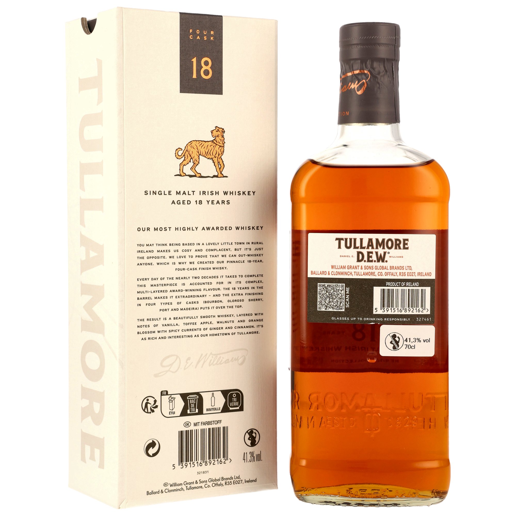 Tullamore Dew 18 y.o. - neue Ausstattung
