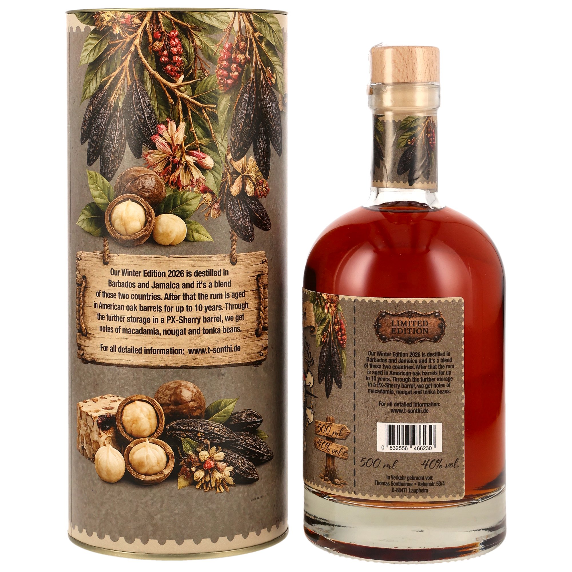 Winter Edition 2026 (Jamaica&Barbados) 10 y.o. Rum - T.Sonthi