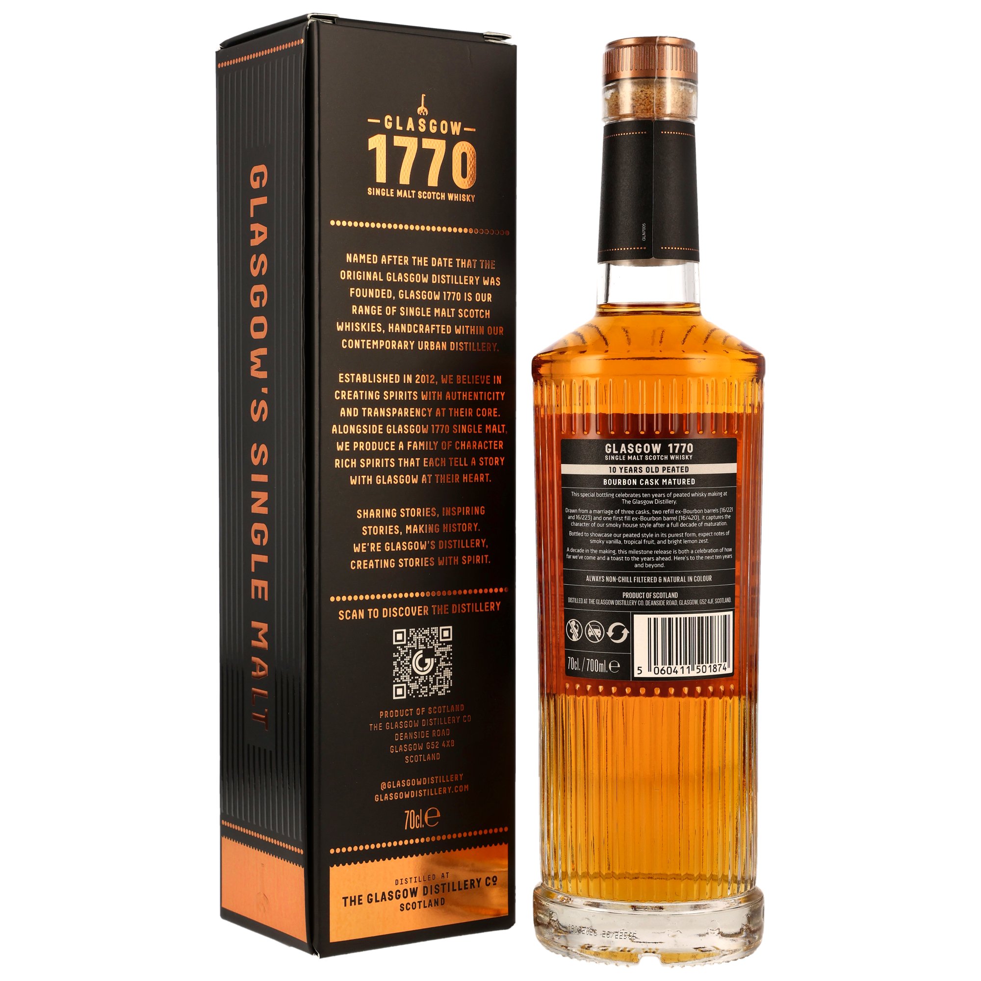 Glasgow 1770 - 2016/2026 - 10 y.o. - Peated Bourbon Casks