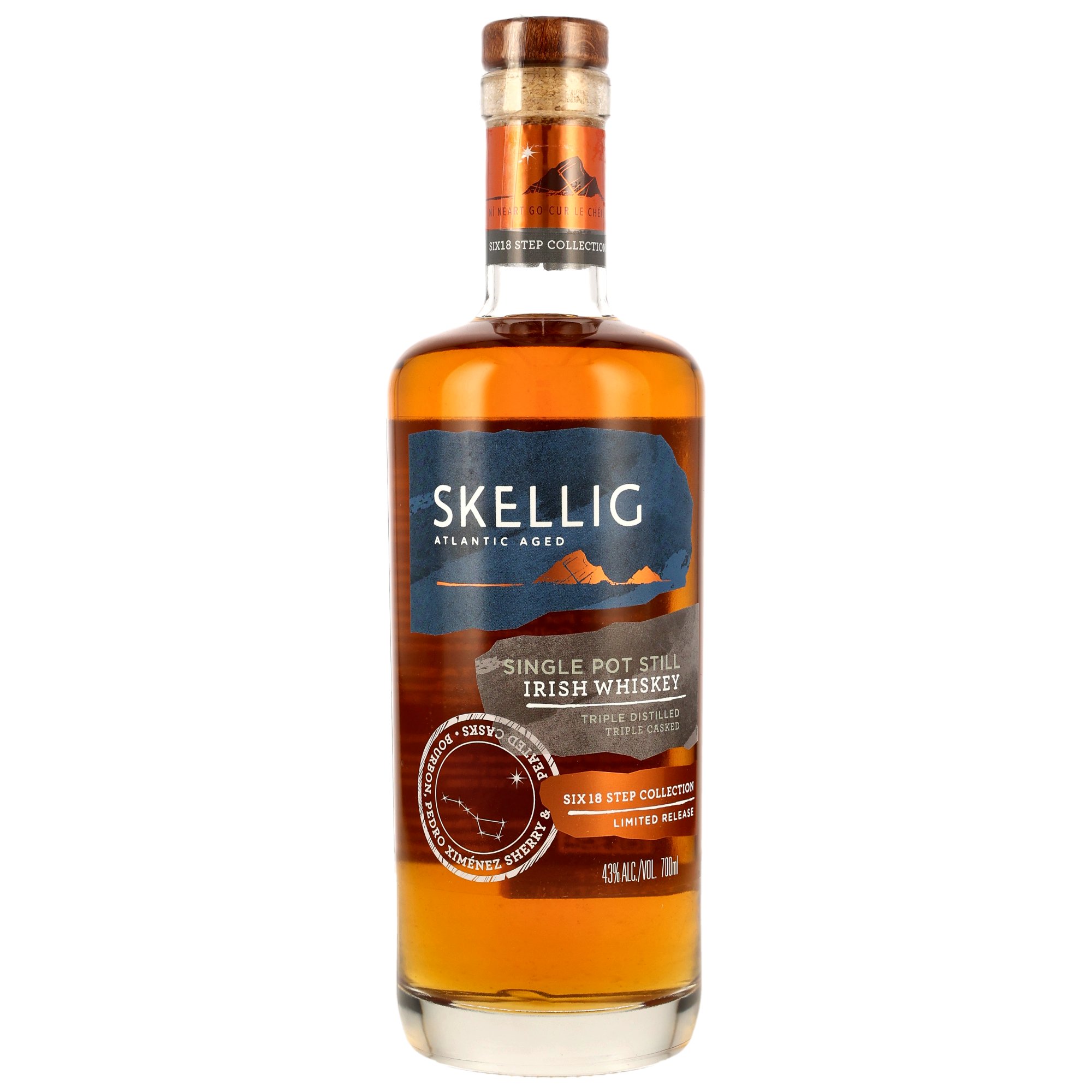 Skellig Triple Cask Single Pot Still Irish Whiskey - Six18 Step Collection