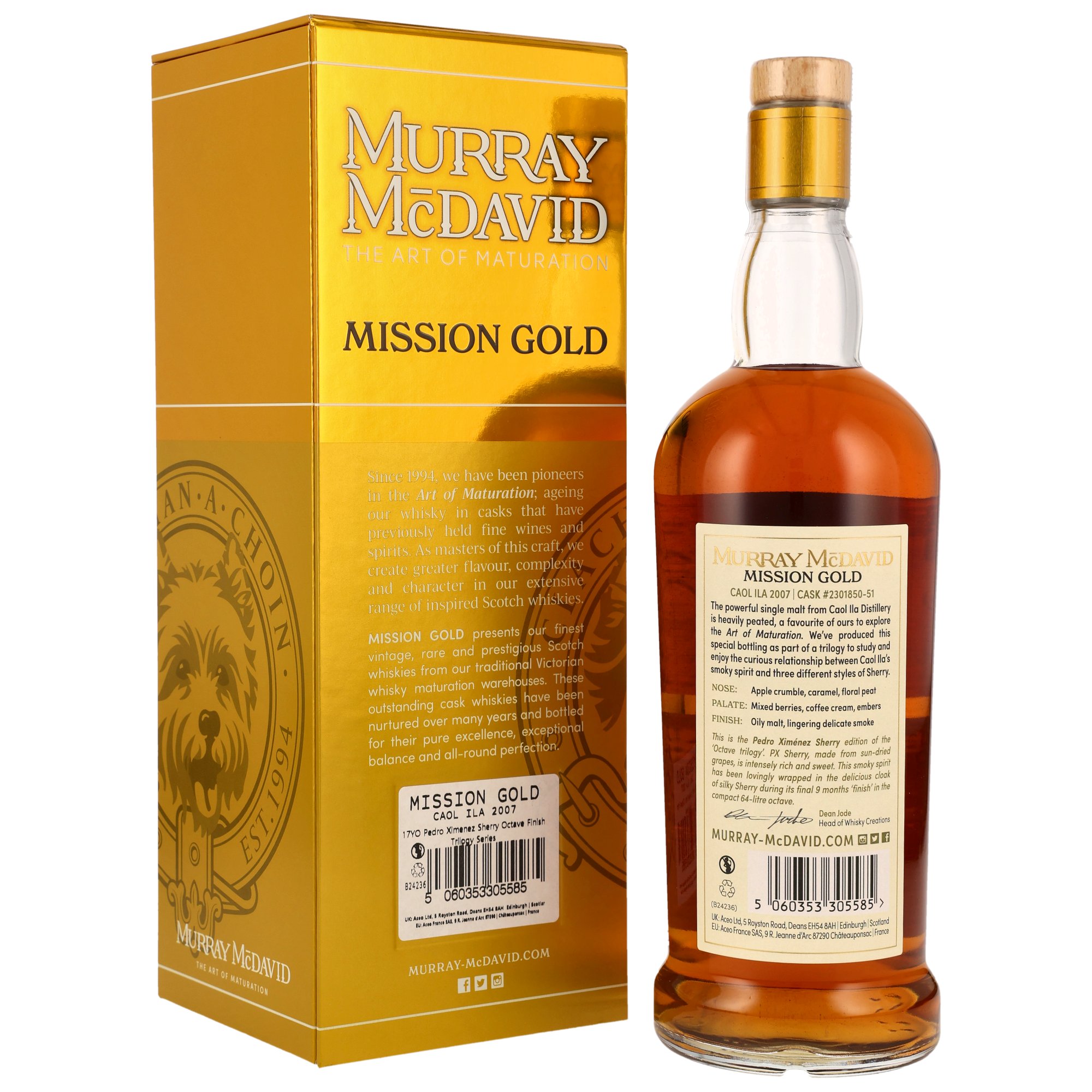 Caol Ila 2007/2024 - 17 y.o. - PX Sherry #230850-51 - Murray McDavid