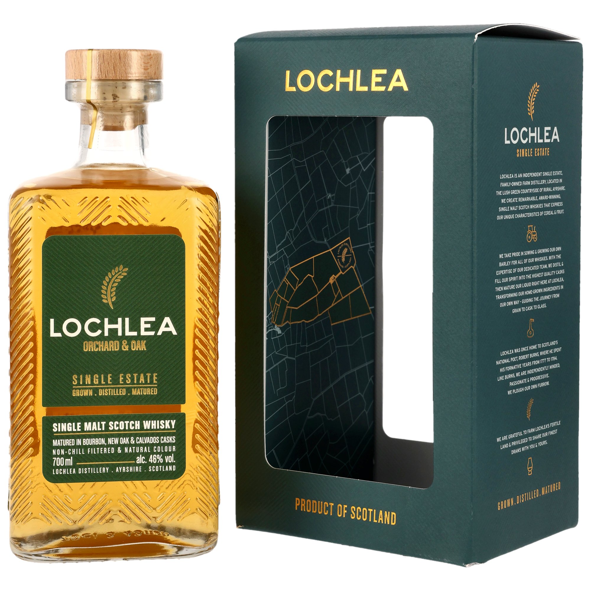 Lochlea Distillery Orchard & Oak - Bourbon, New Oak & Calvados Casks