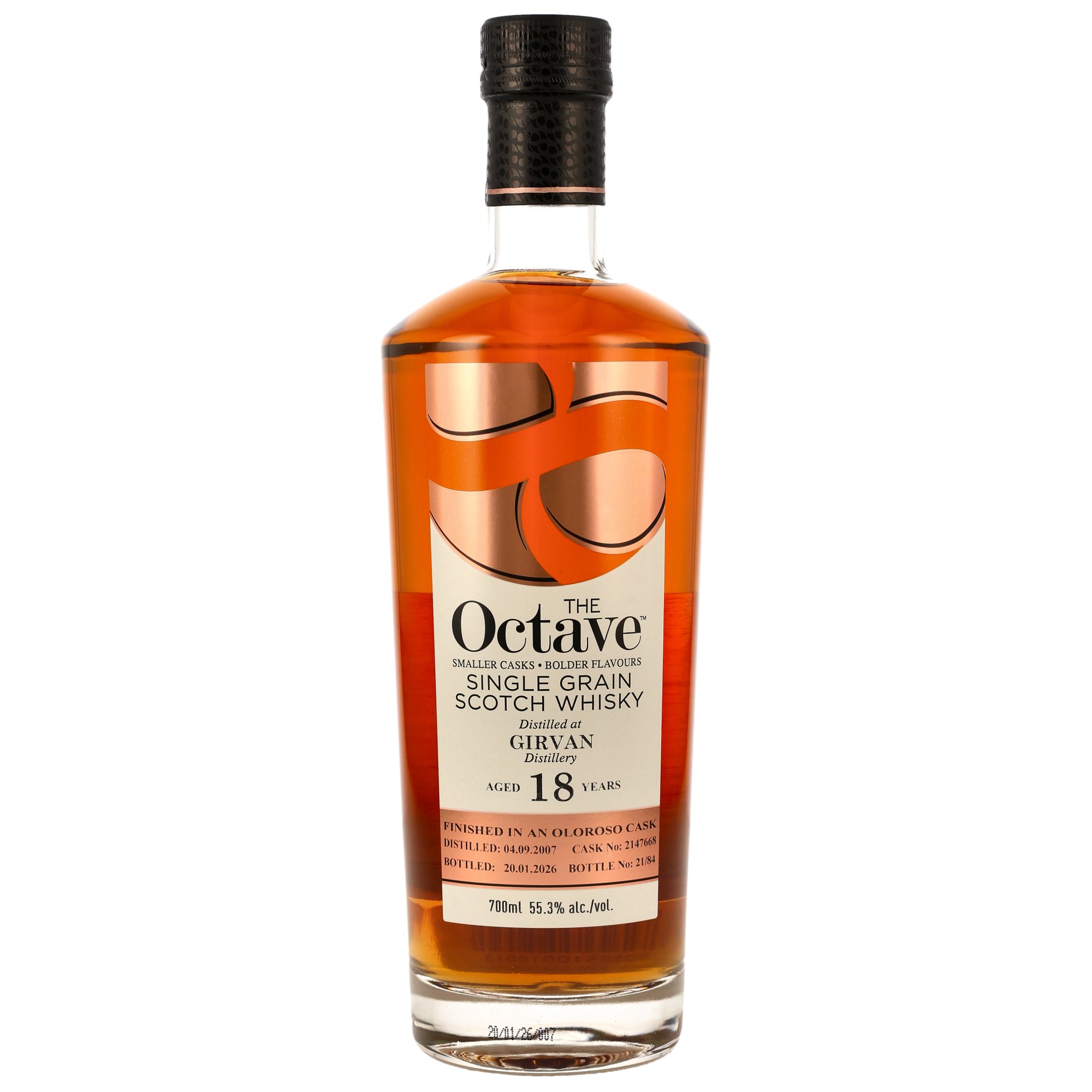 Girvan 2007/2026 - 18 y.o. - Single Grain - Oloroso Cask Finish #2147668 - The Octave (Duncan Taylor)