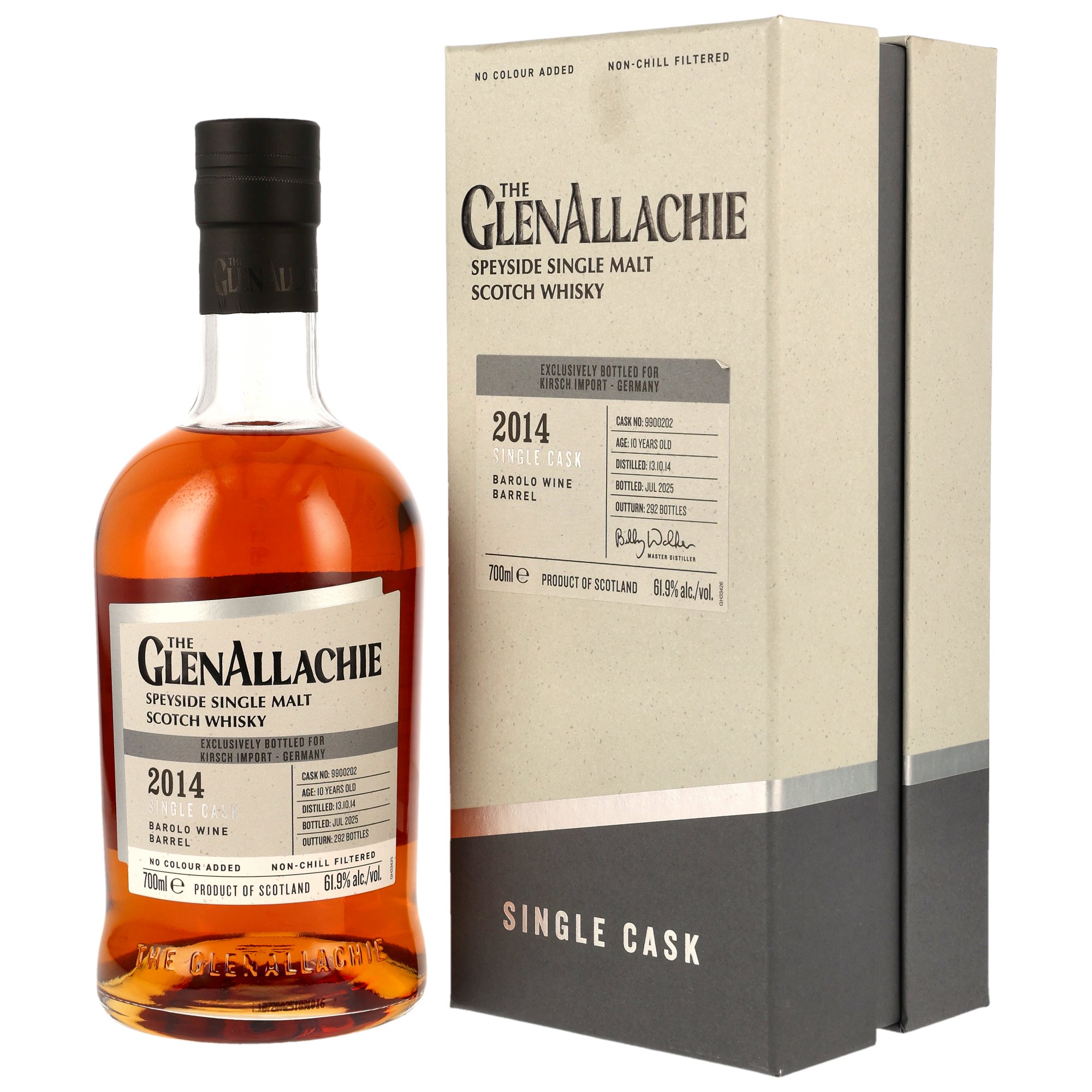 GlenAllachie 2014/2025 - 10 y.o. - Barolo Wine Barrel #9900202 - Kirsch Exclusive