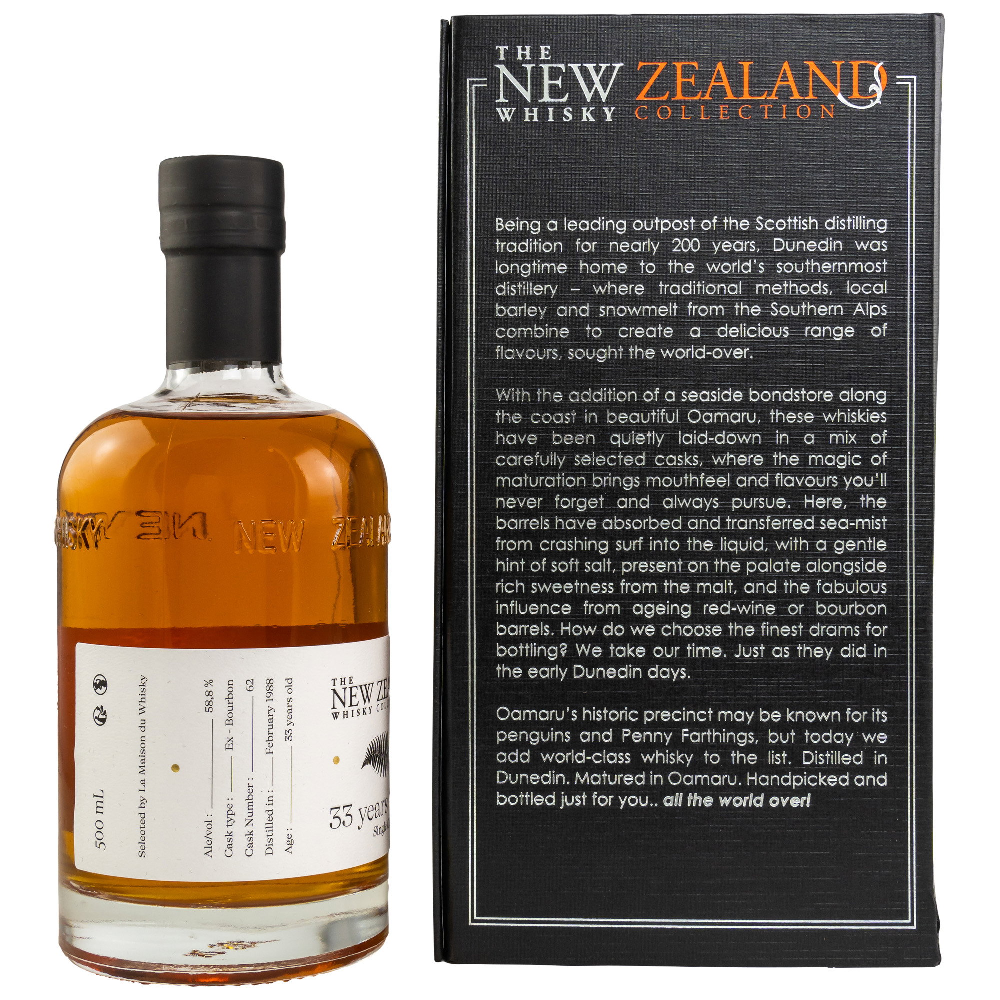 New Zealand Whisky Collection 1988/2021 - 33 y.o. - Single Cask Conquete #62