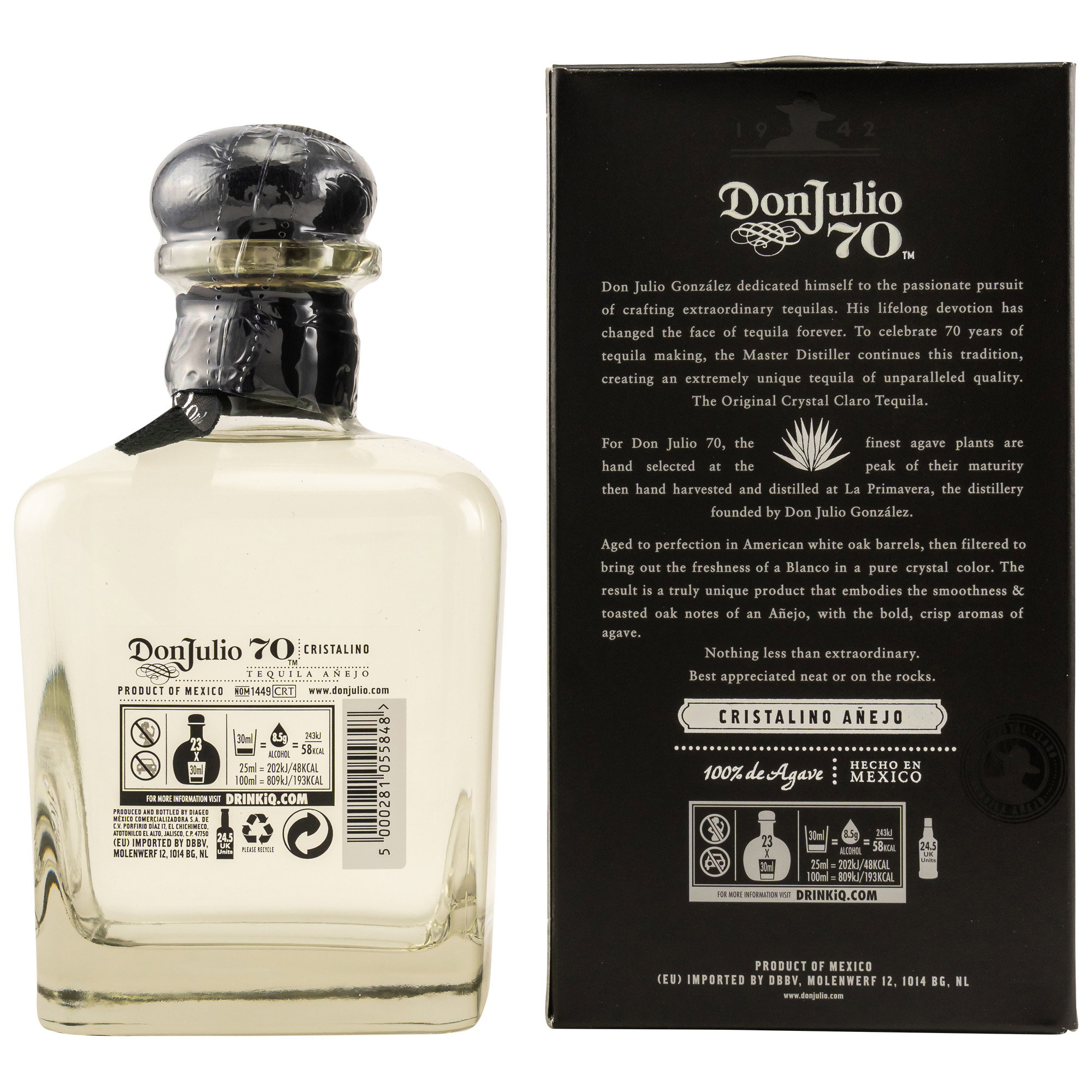 Don Julio 70 Tequila Cristalino Anejo