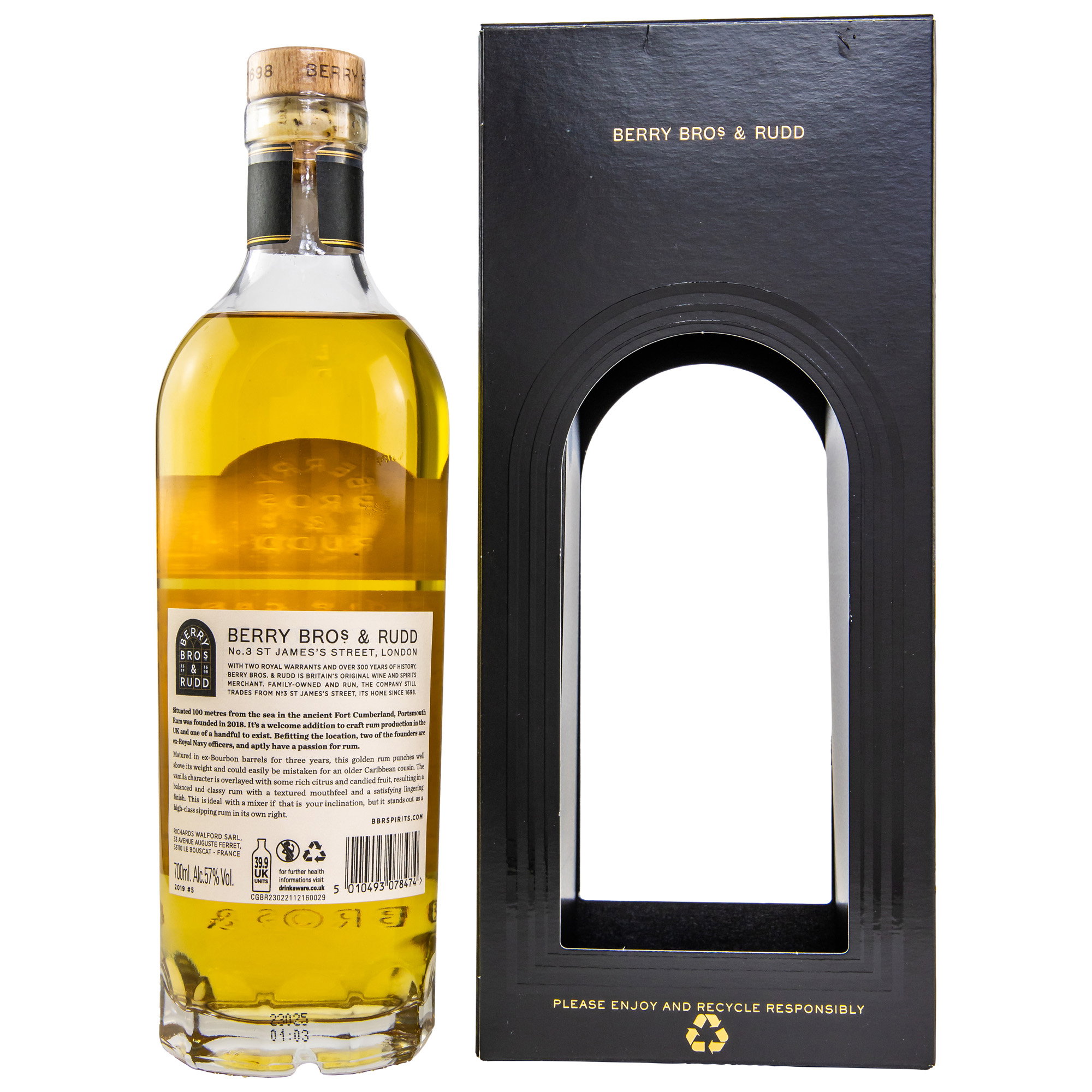 Portsmouth Rum 2019/2023 - 4 y.o. - #5 - (Berry Bros & Rudd)