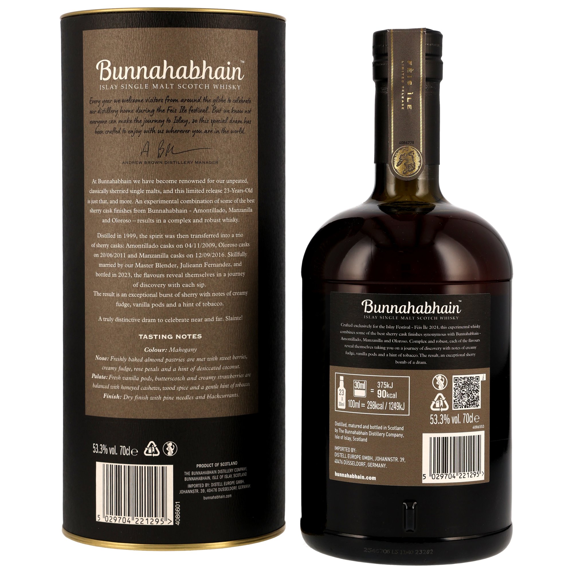Bunnahabhain 23 y.o. Triple Sherry Finish - Feis Ile 2024