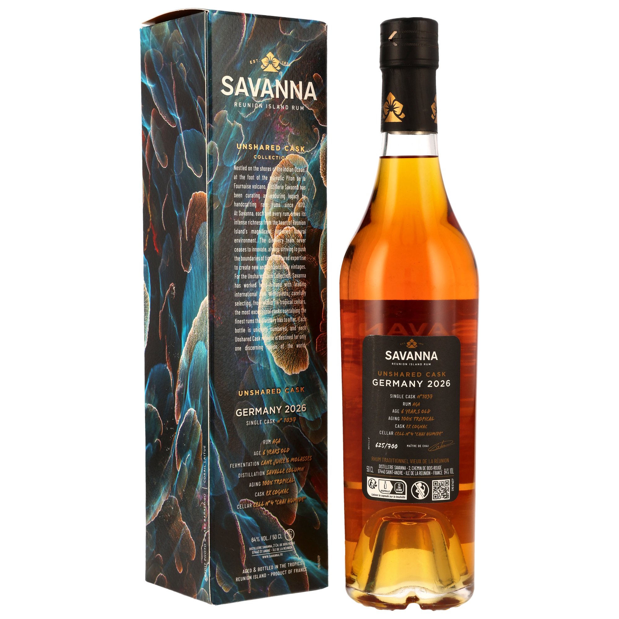Savanna Rhum 6 y.o. – Cognac Cask #1037 - Unshared Cask Germany 2026