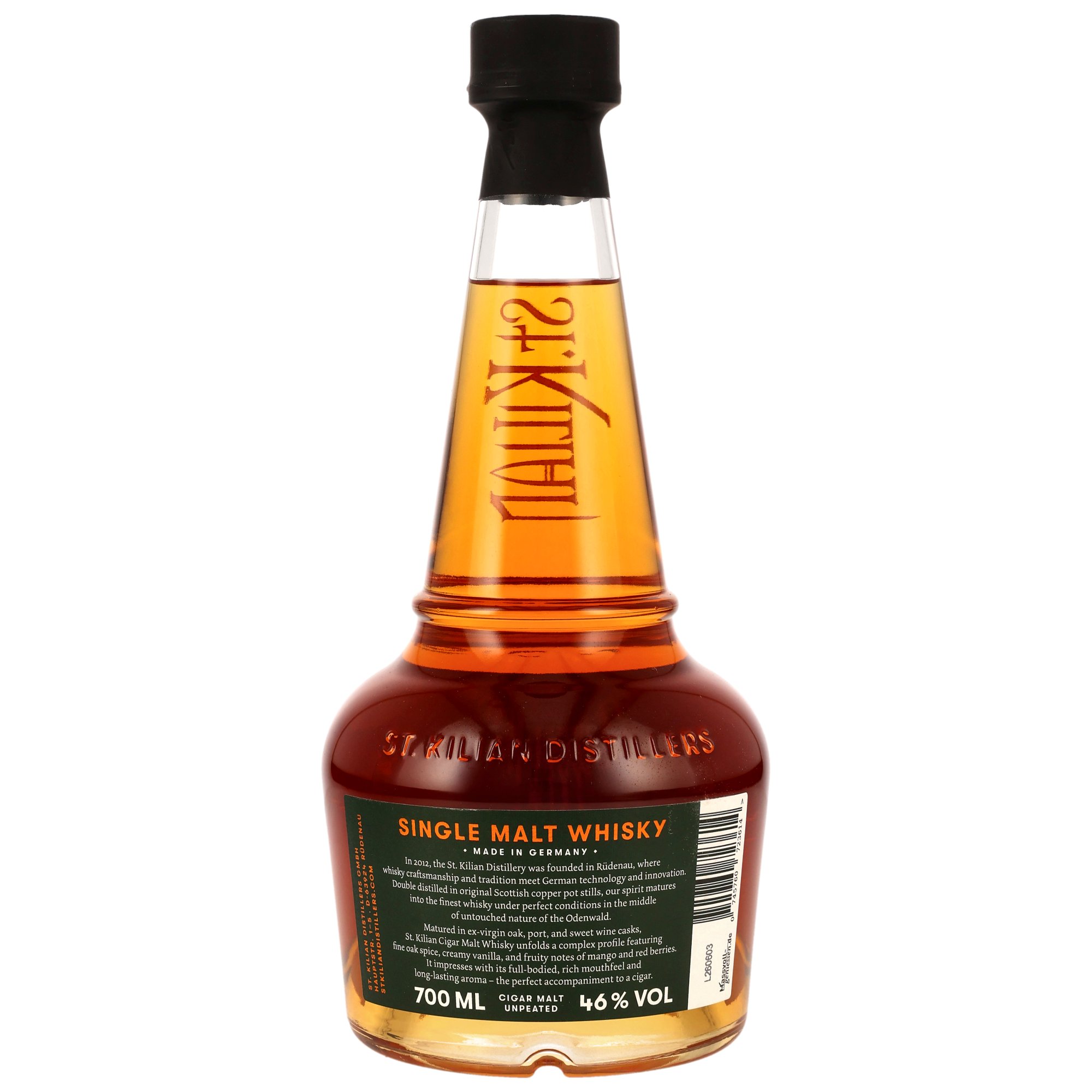 St. Kilian CIGAR MALT - Ex-Virgin Oak, Port & Sweet Wine Casks
