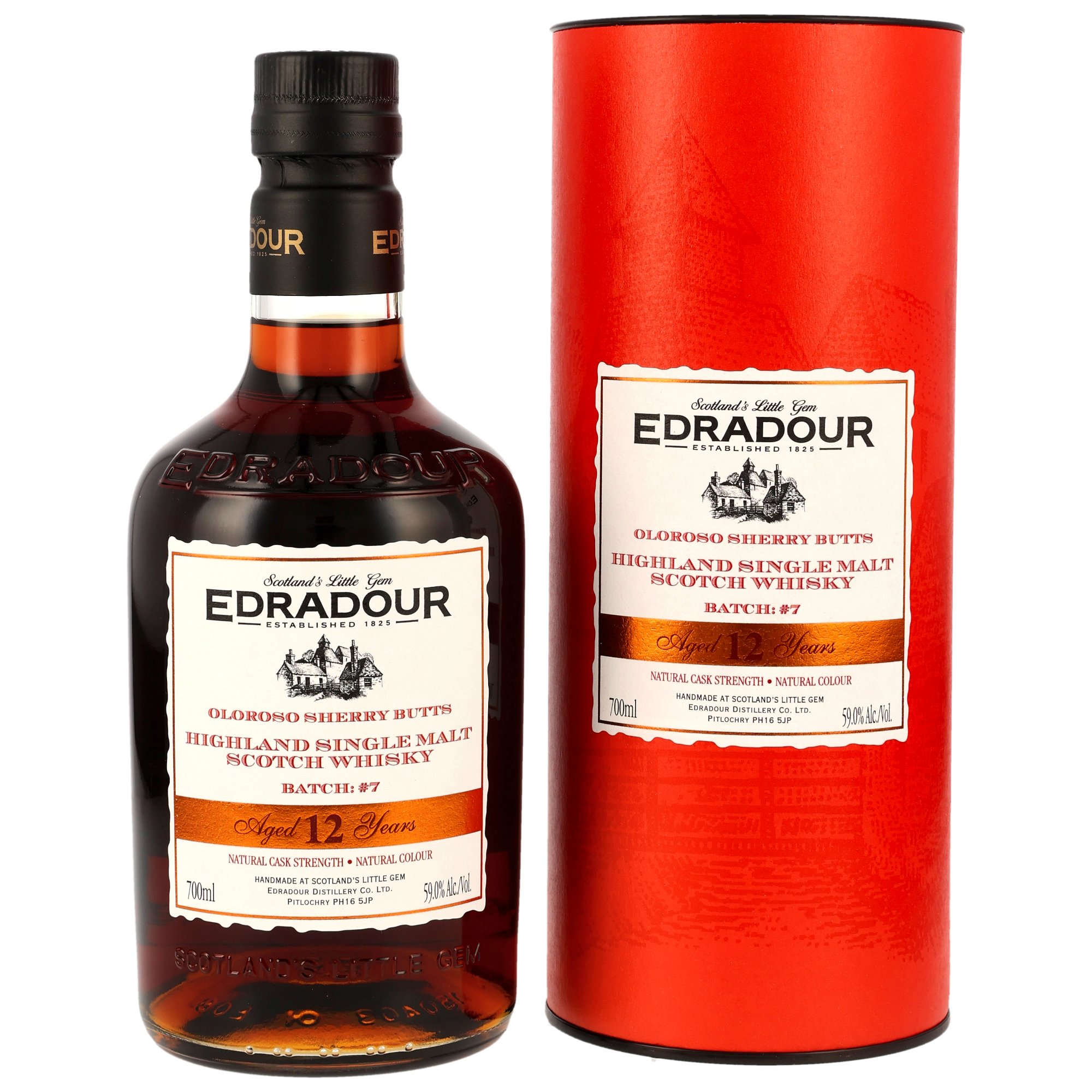 Edradour 2013/2025 - 12 y.o. - Oloroso Sherry Butts Natural Cask Strength Batch #7