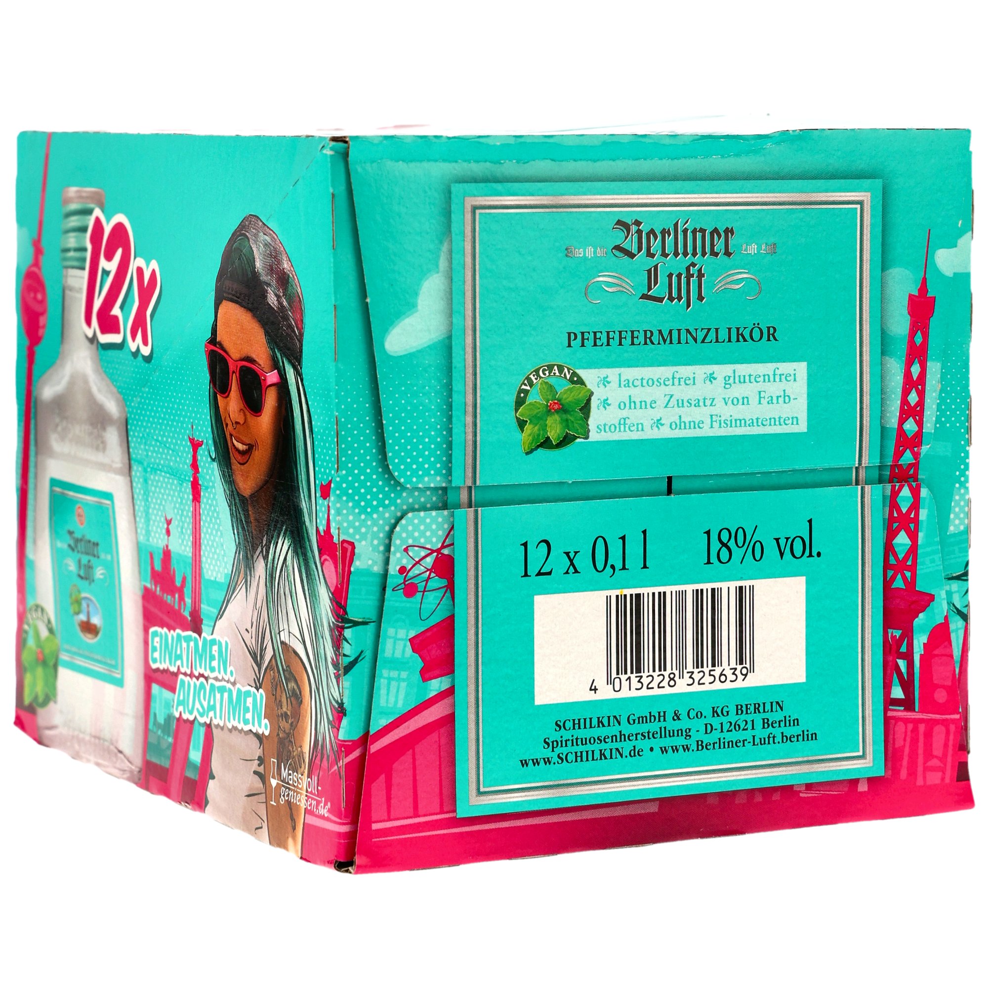 Berliner Luft Pfefferminzlikör 100ml VPE 12x0,1