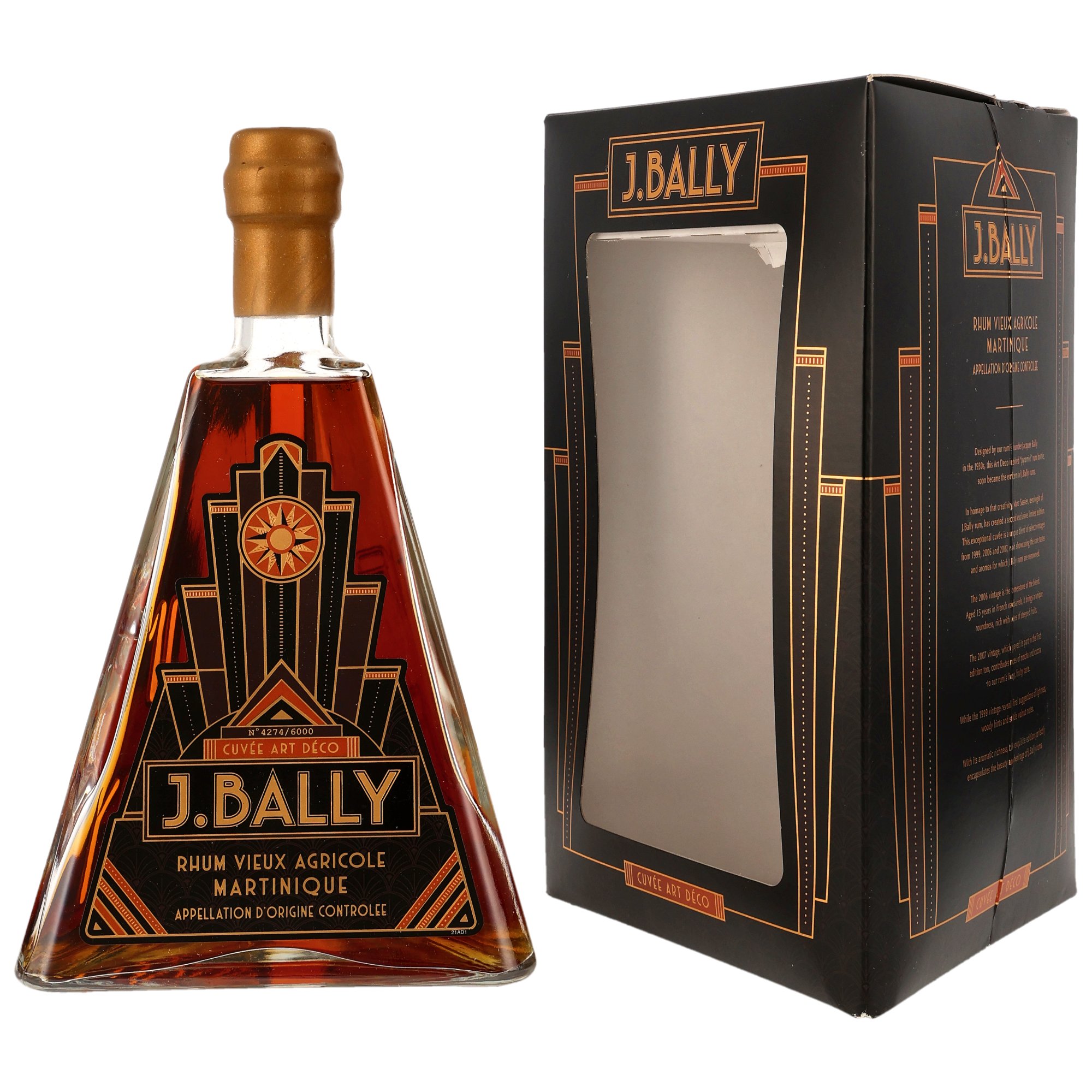 J.Bally Rhum Vieux Agricole Cuvee Art Deco