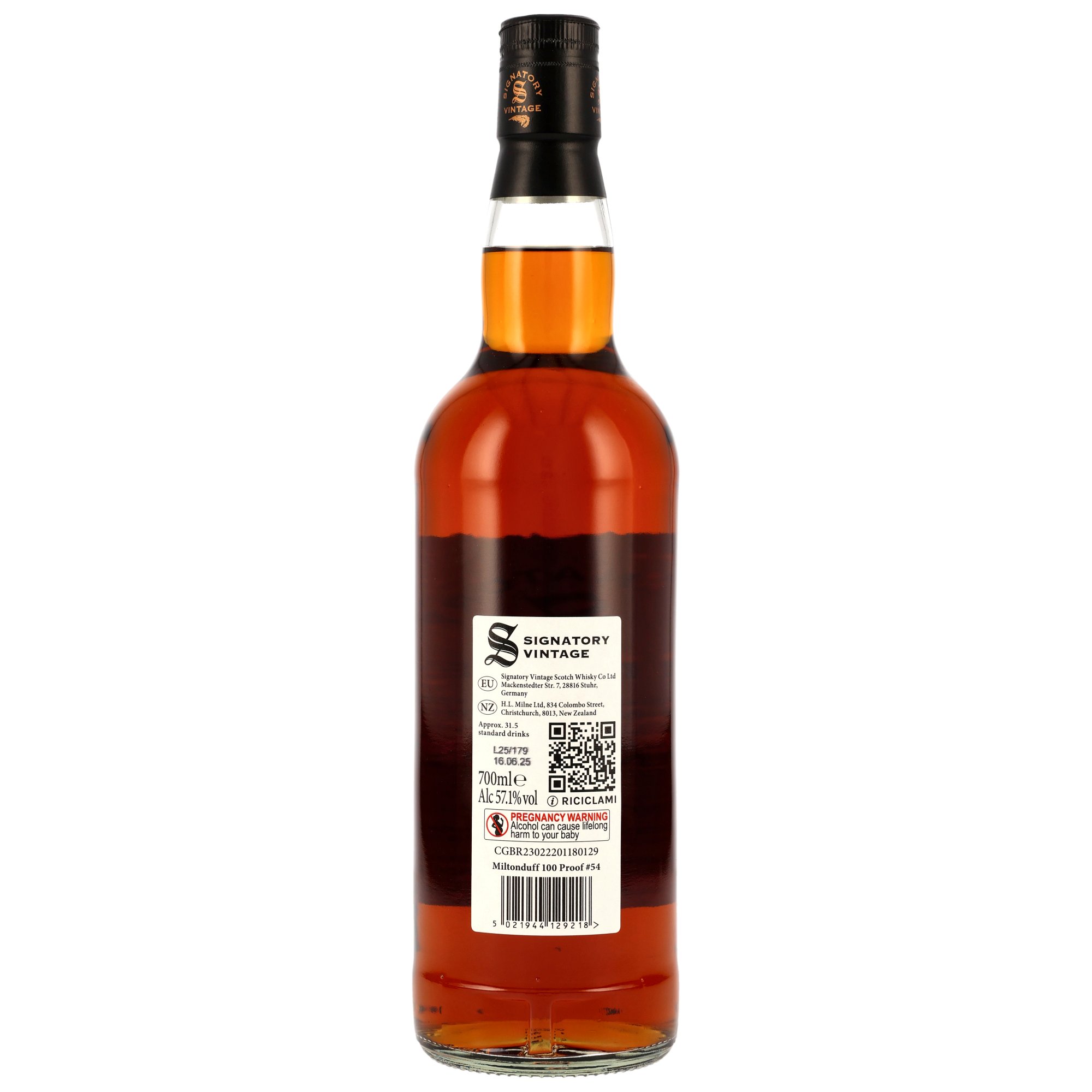 Miltonduff 2011/2025 - 14 y.o. - 1st Fill Oloroso Sherry Casks - Signatory 100 PROOF Edition #54