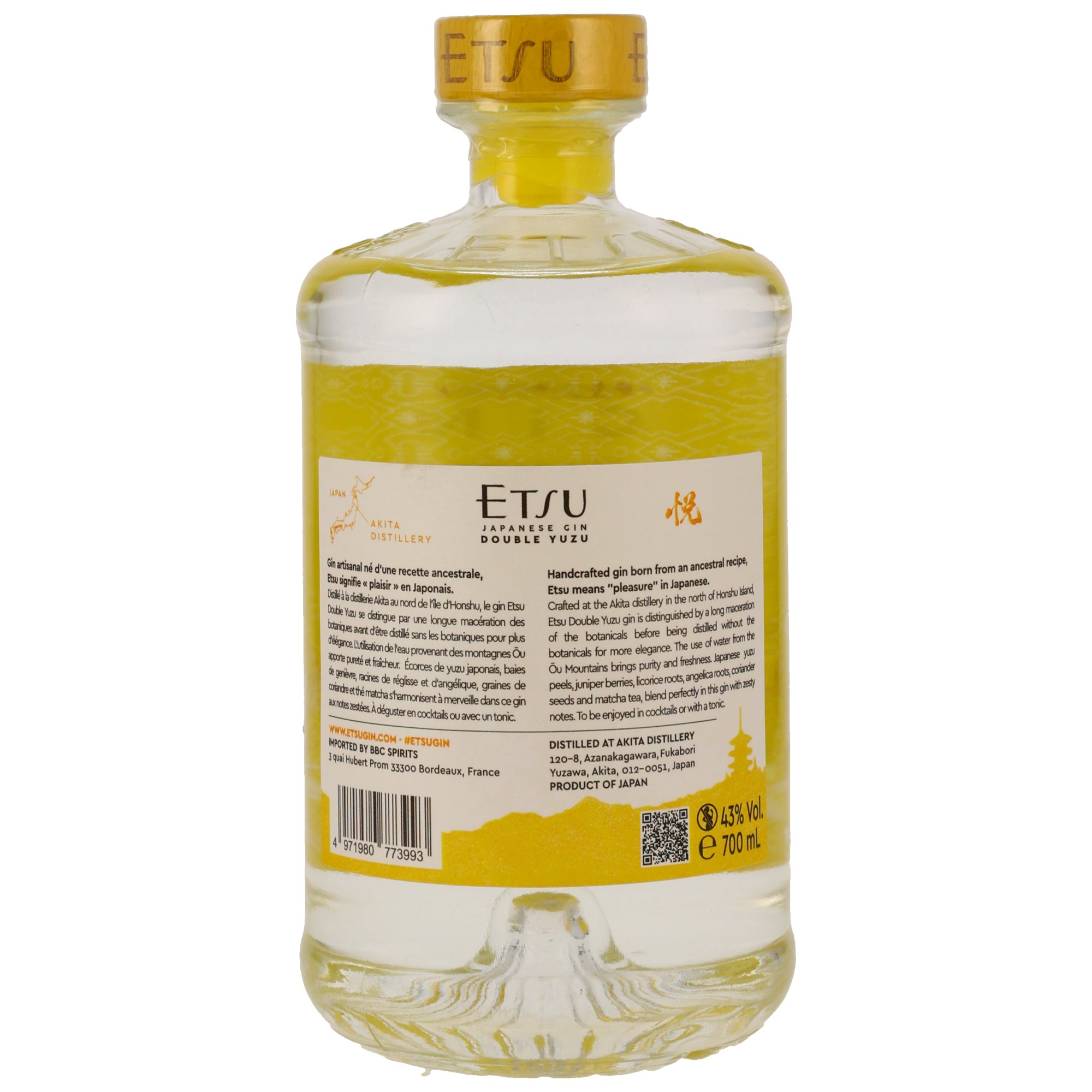 Etsu Double Yuzu Japanese Gin ohne GP