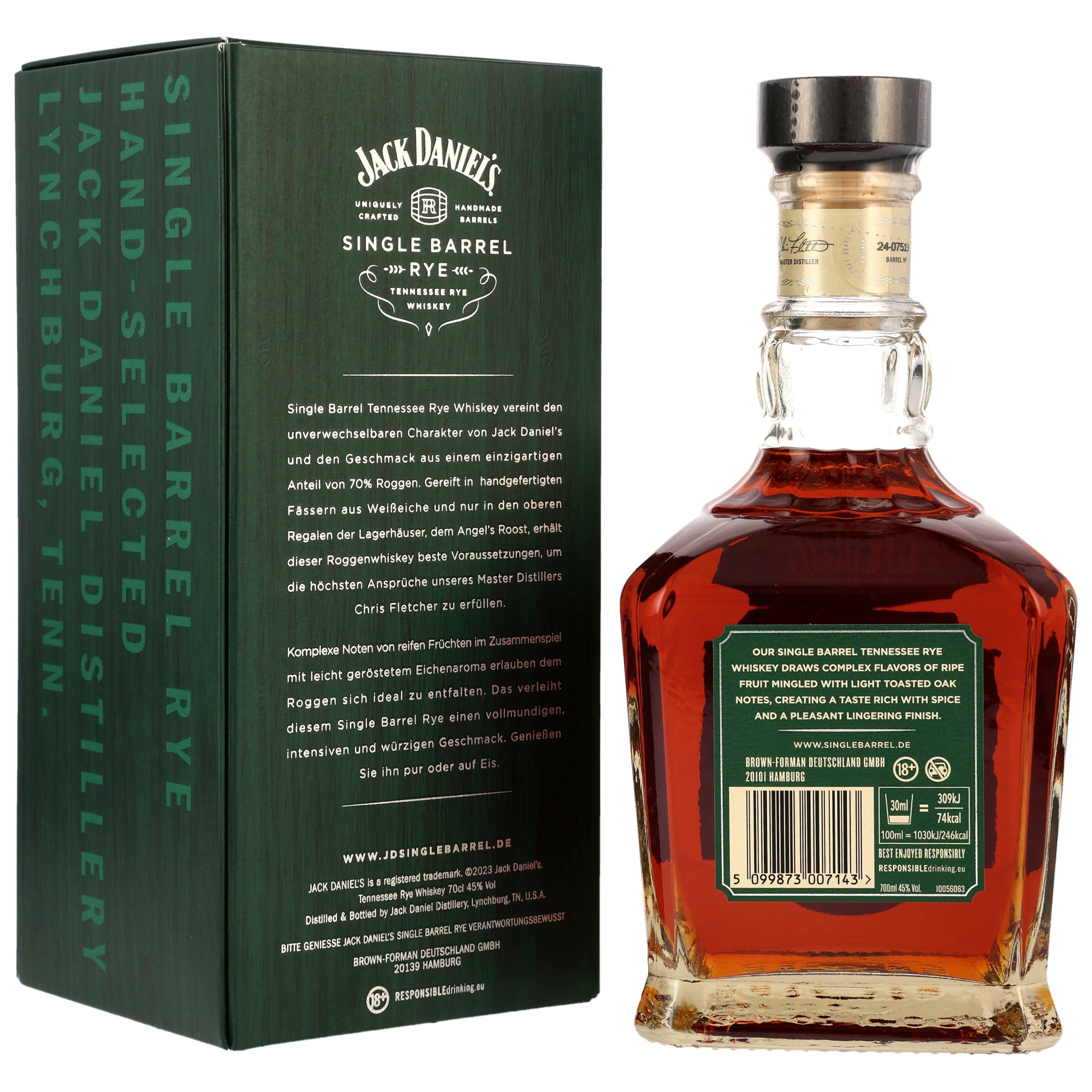 Jack Daniels Single Barrel Rye Neue Ausstattung 2024