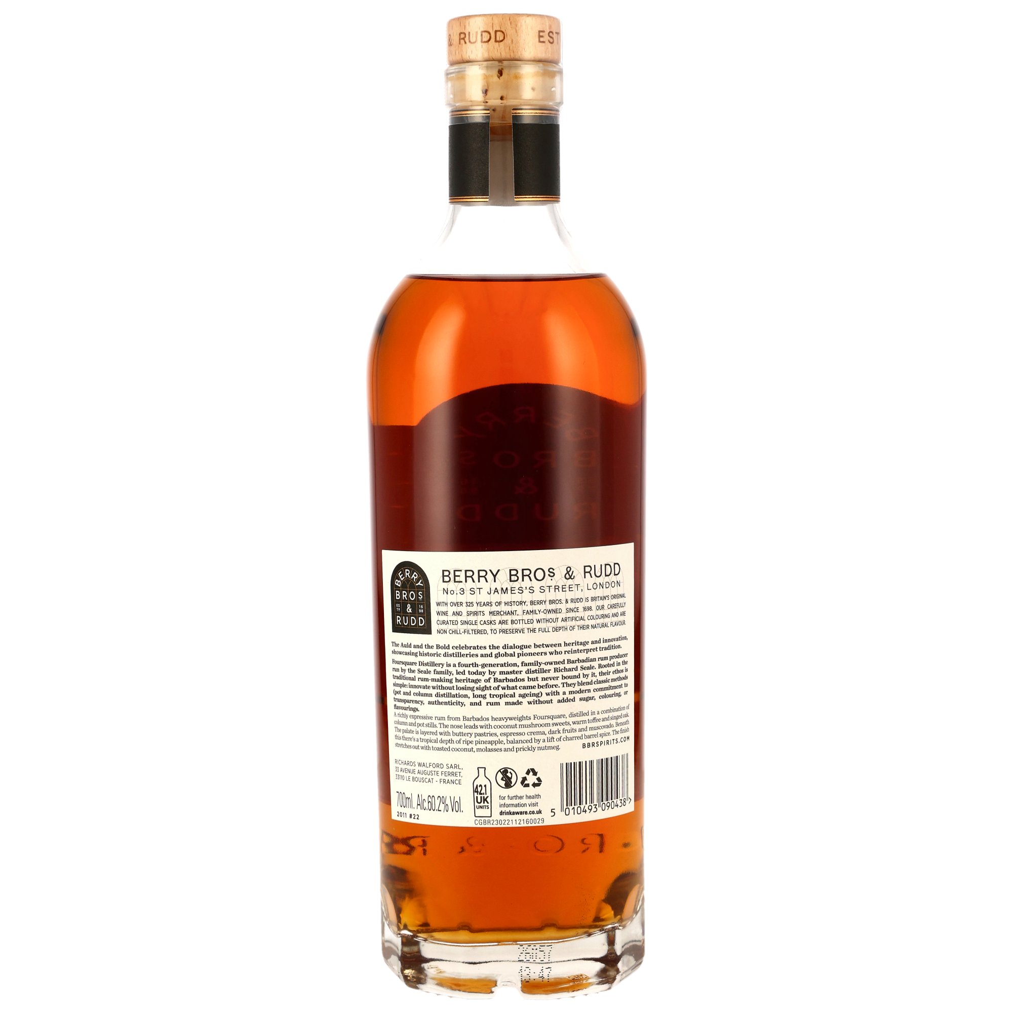 Barbados Rum 2011 - 14 y.o.- Barrel #22 The Auld & The Bold (Berry Bros & Rudd)