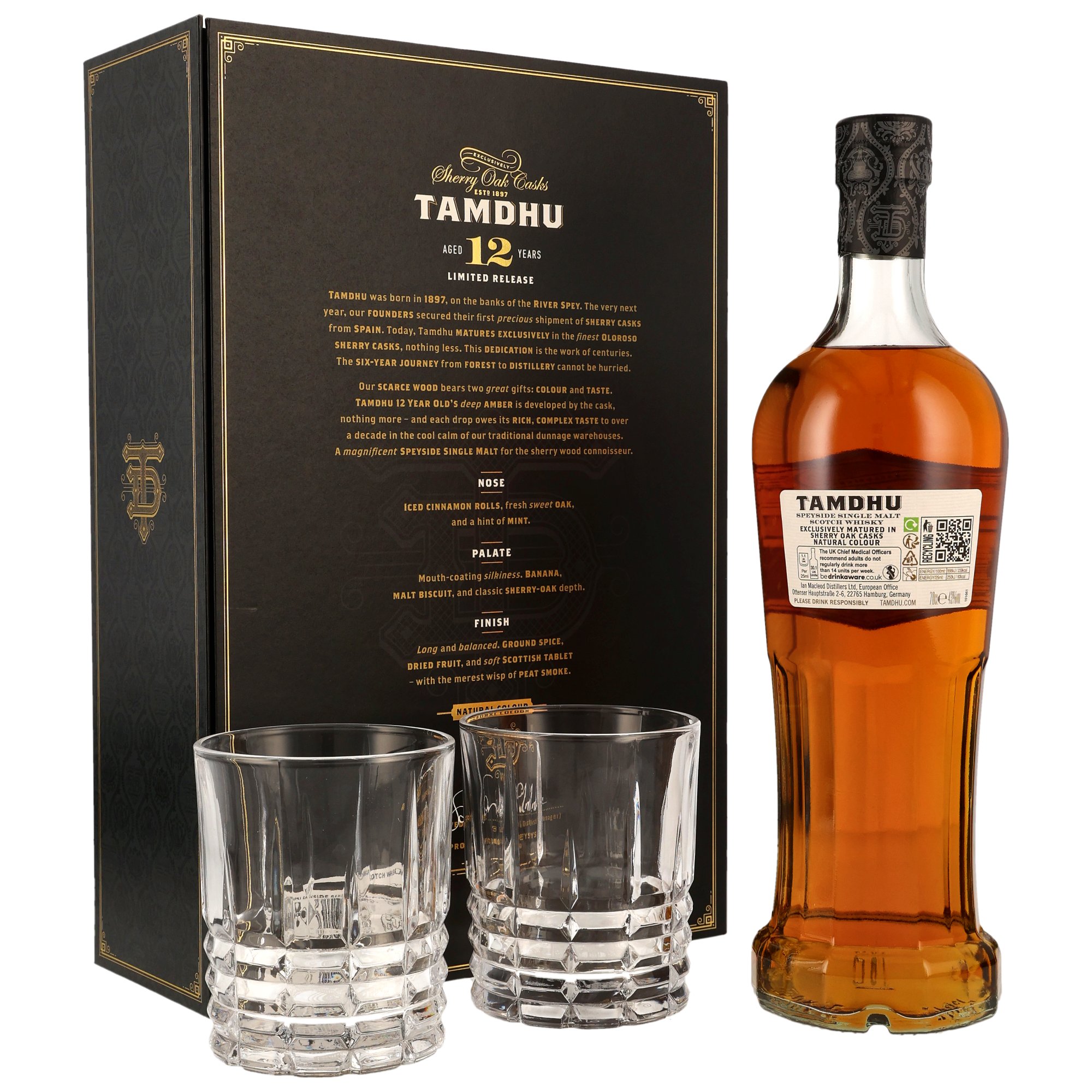 Tamdhu 12 y.o. GP mit 2 Tumblern - Sherry Oak Casks
