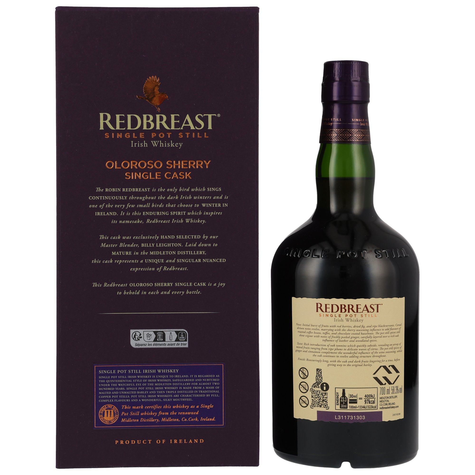 Redbreast 2000/2022 - 22 y.o. - 1st Fill Sherry Cask #32336