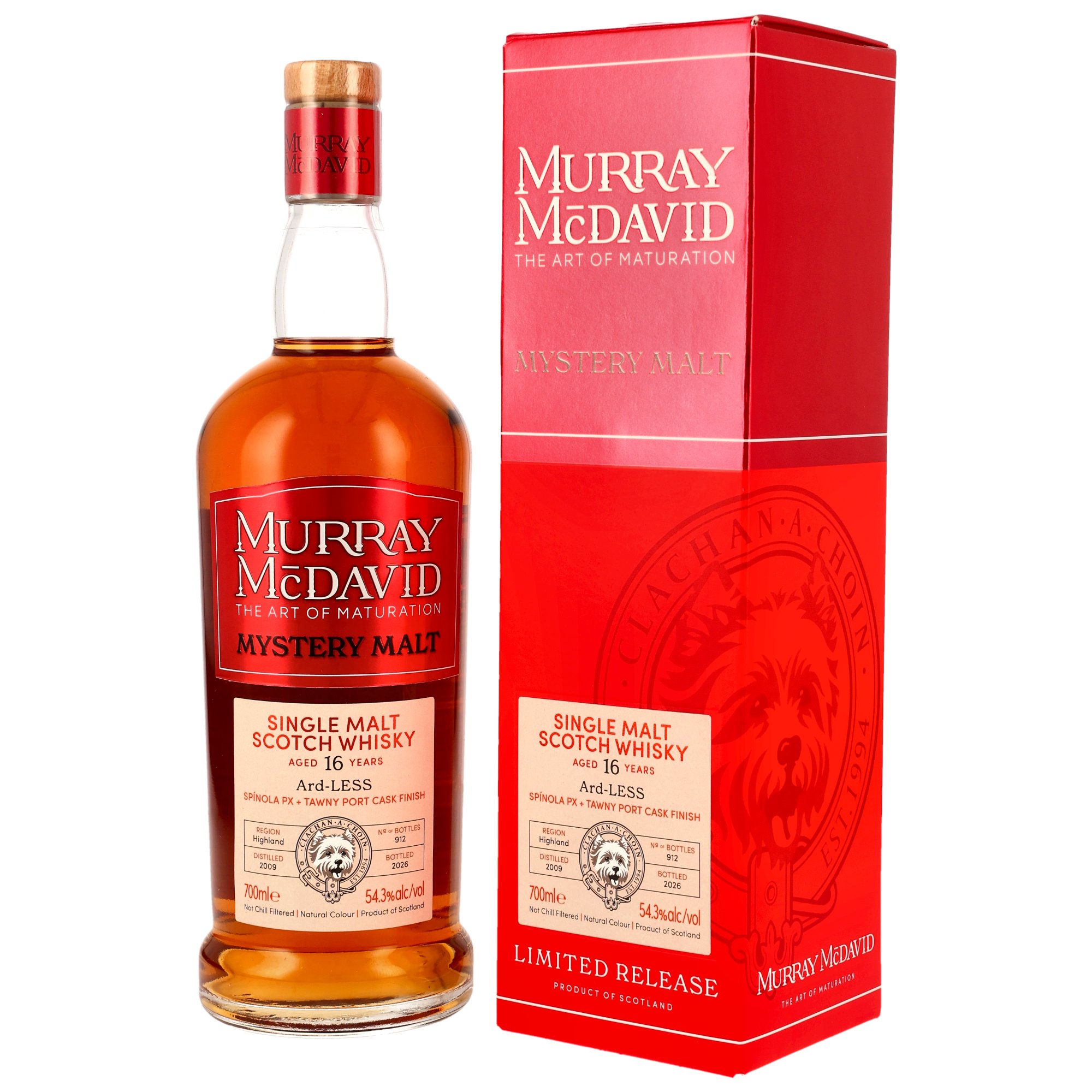 Ard-LESS Mystery Malt 2019/2026 - 16 y.o. - PX + Tawny Port - Murray McDavid