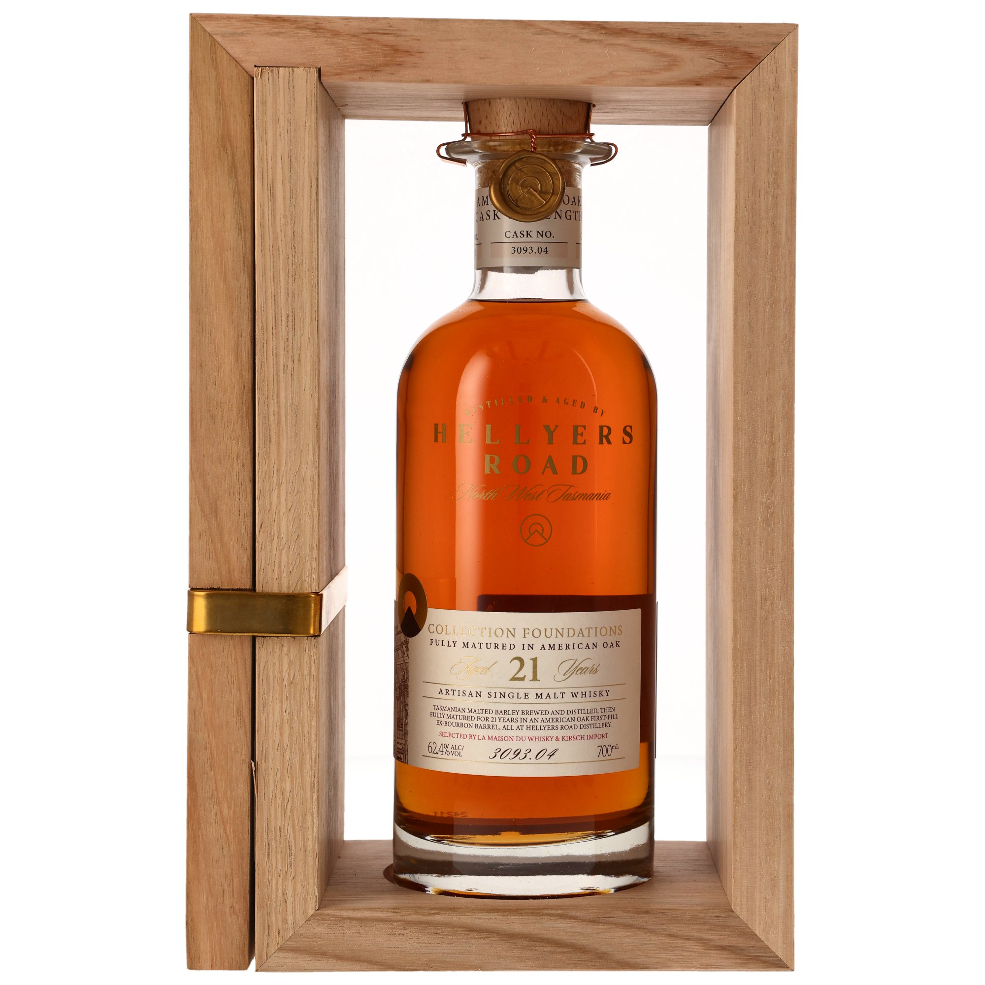 Hellyers Road - 21 y.o. - American Oak Bourbon Barrel #3093.04 - Collection Foundations