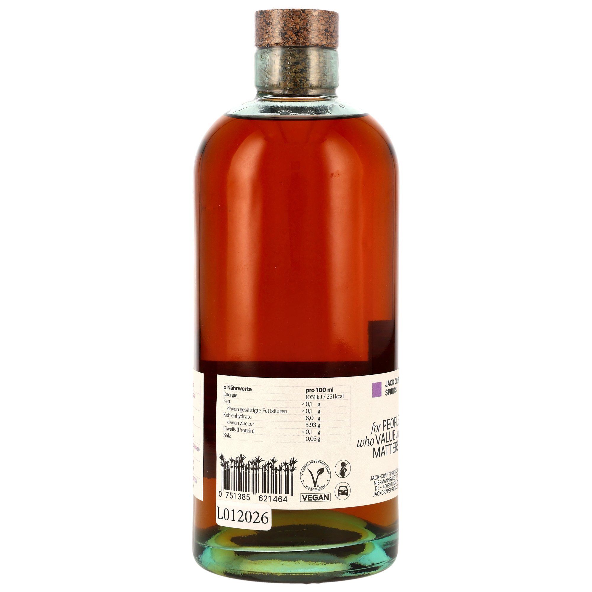 Honest Choc-Nut 4 y.o. Spiced Rum - Jack Crap Spirits (JCS)