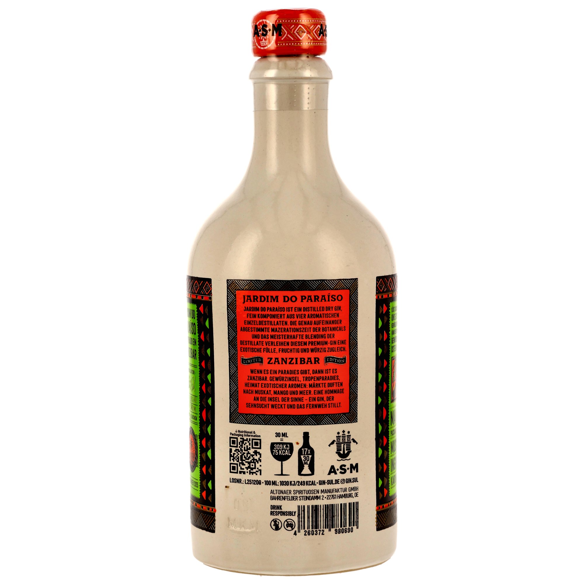 Gin Sul Jardim do Paraiso Zanzibar Limited Edition 2025 ohne GP
