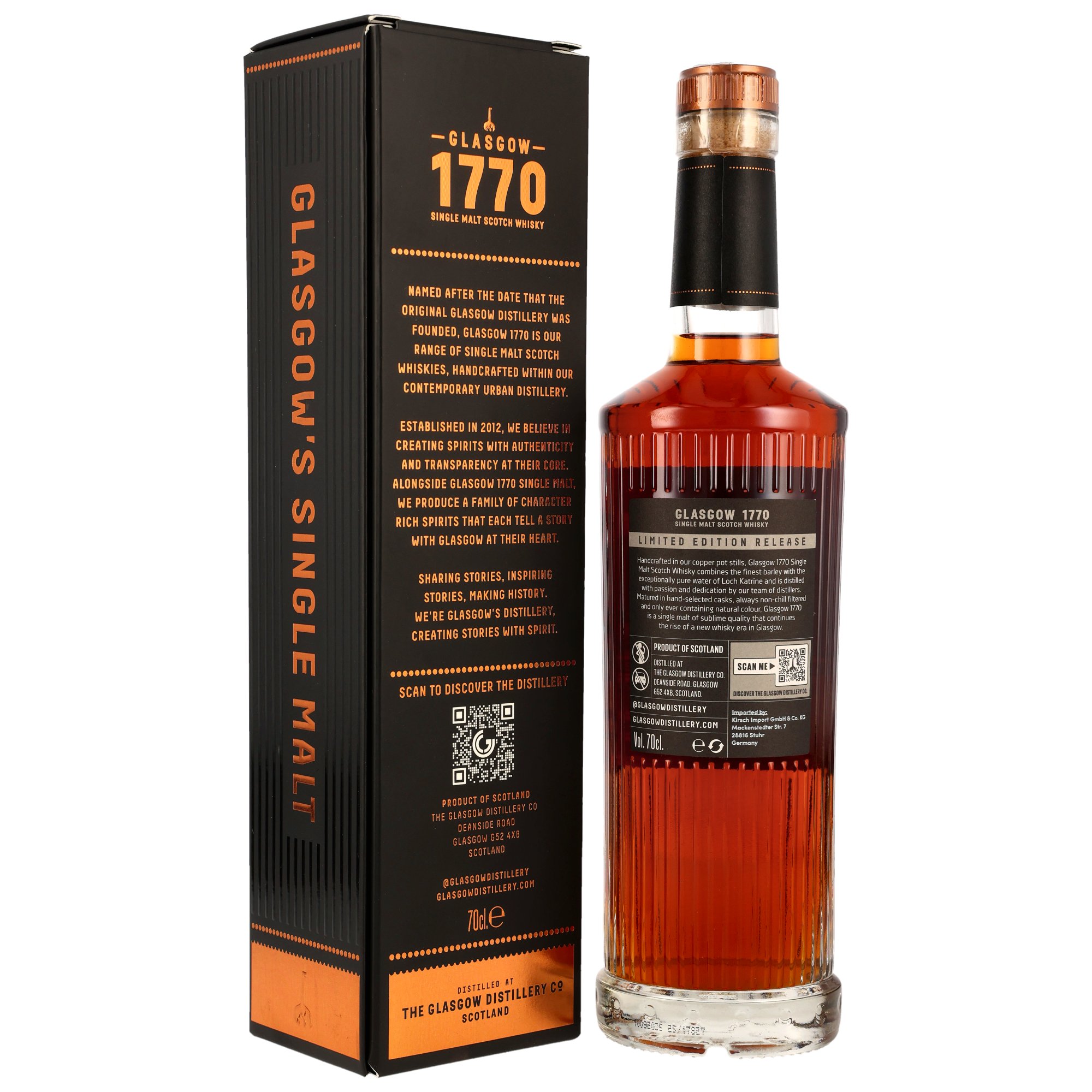 Glasgow 1770 - 2018/2025 - 7 y.o. - PX Sherry Cask #18/1204 - The Awakening Series