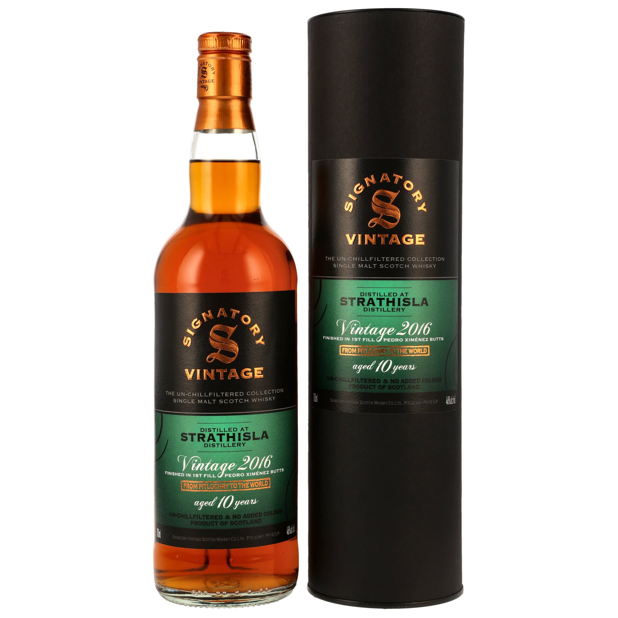 Strathisla 2016/2026 - 10 y.o. - 1st Fill PX Sherry Butts Finish #22 + 23 - Sig un-chill