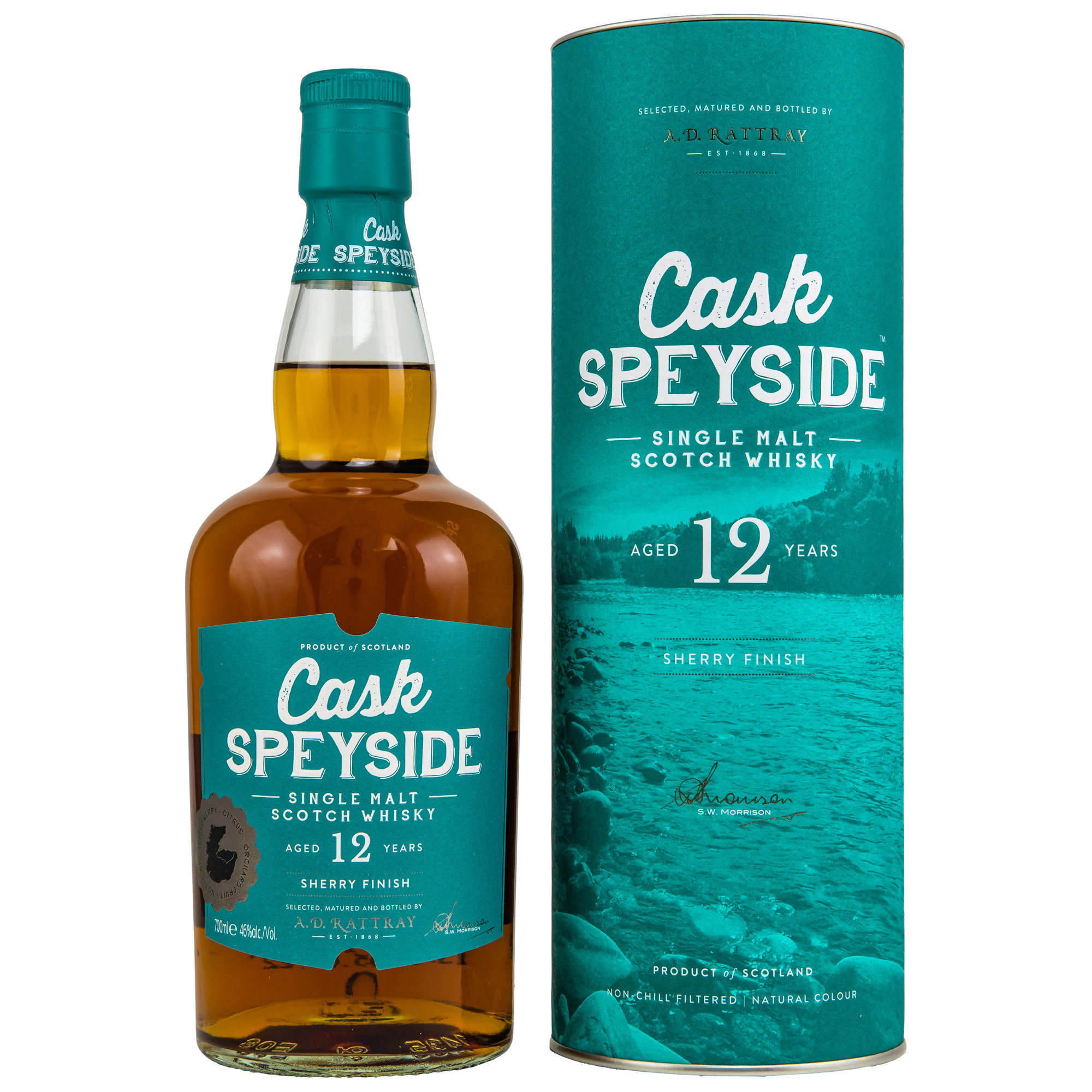 Cask Speyside 12 y.o. Sherry Finish - A.D. Rattray in Tube