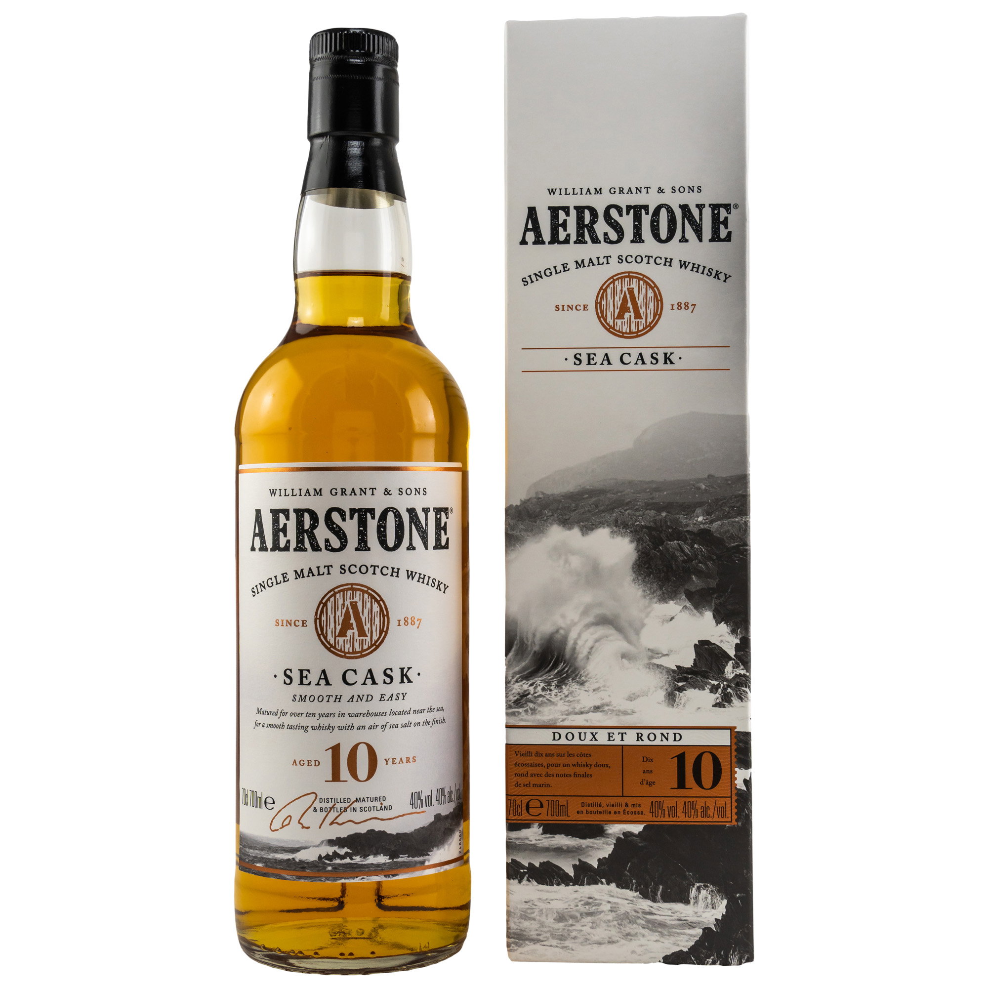 Aerstone Single Malt Scotch - 10 y.o. - Sea Cask - frz. Etikett