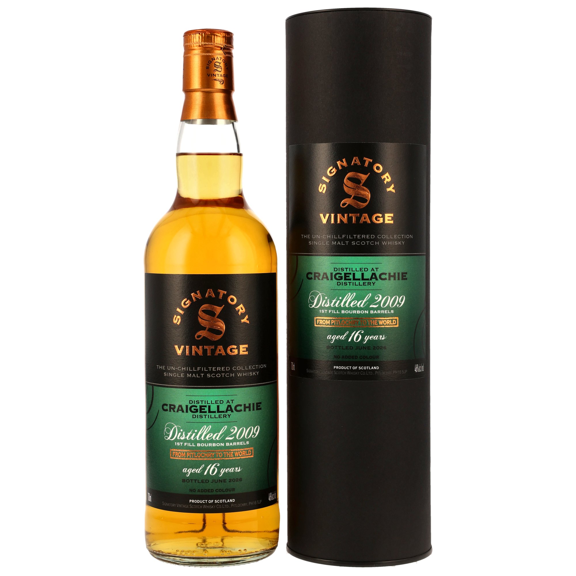 Craigellachie 2009/2026 - 16 y.o. - 1st Fill Bourbon Barrels - Sig un-chill