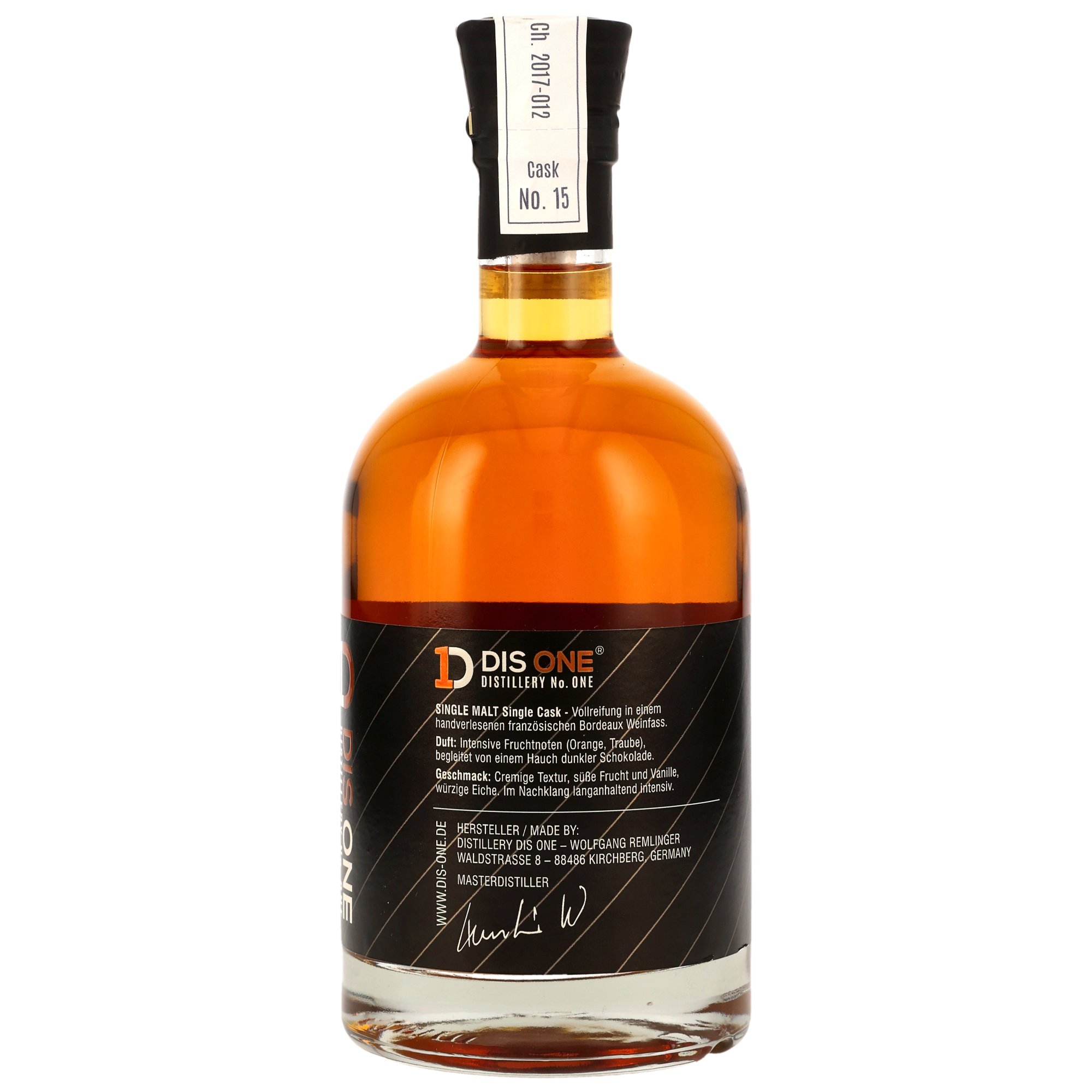 DIS One Klassik 2017/2024 - 7 y.o. - Single Malt Whisky - Bordeaux Single Cask #15