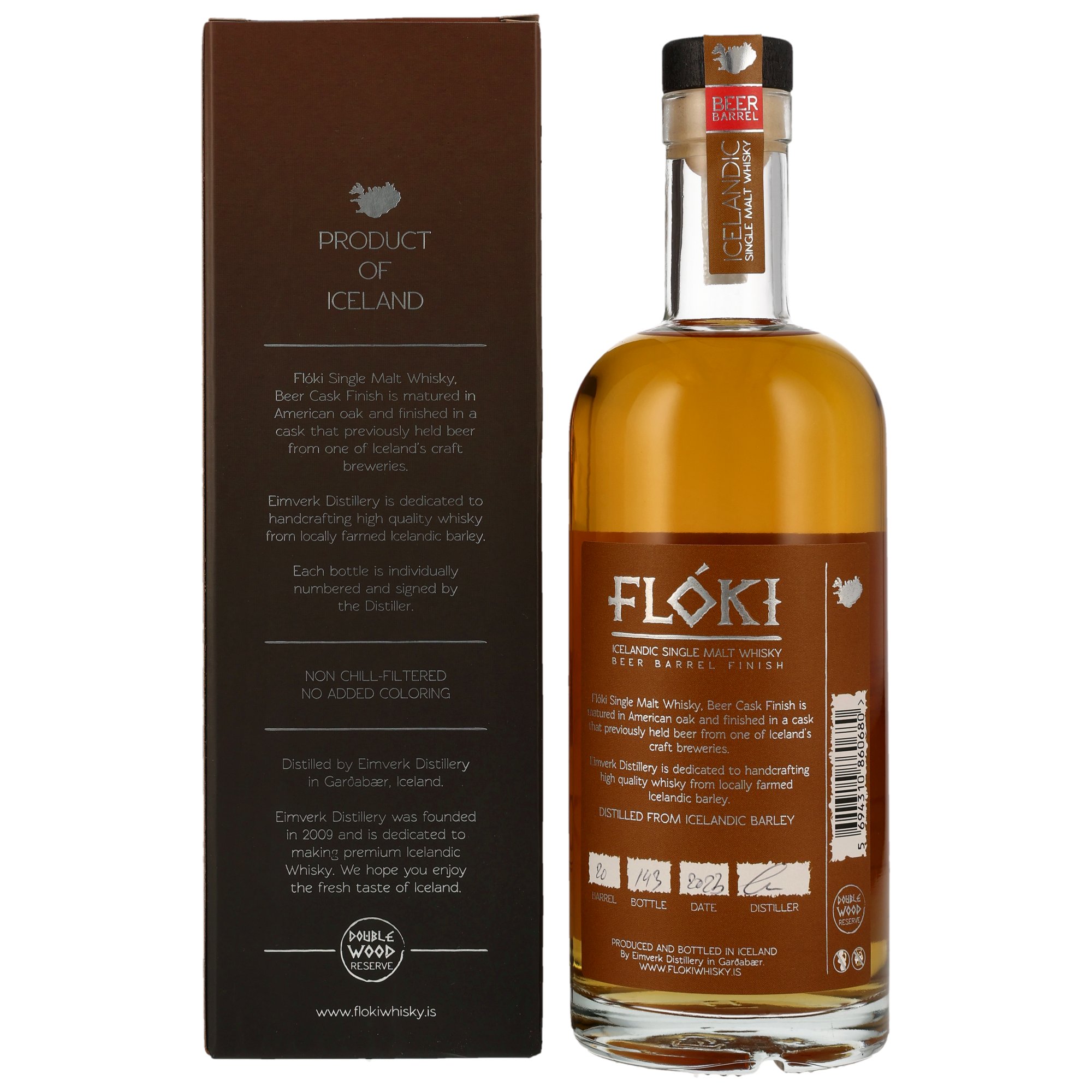 Floki Single Malt Whisky Beer Barrel Finish - in GP - 700ml