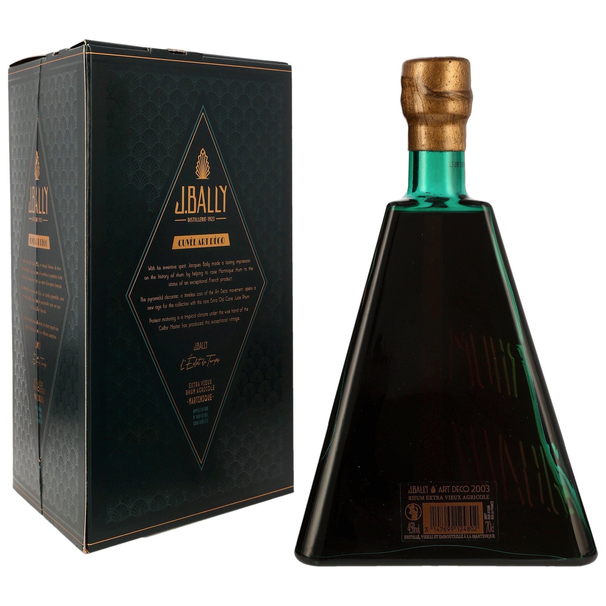 J.Bally Rhum Extra Vieux Agricole - Cuvee Art Deco 2003