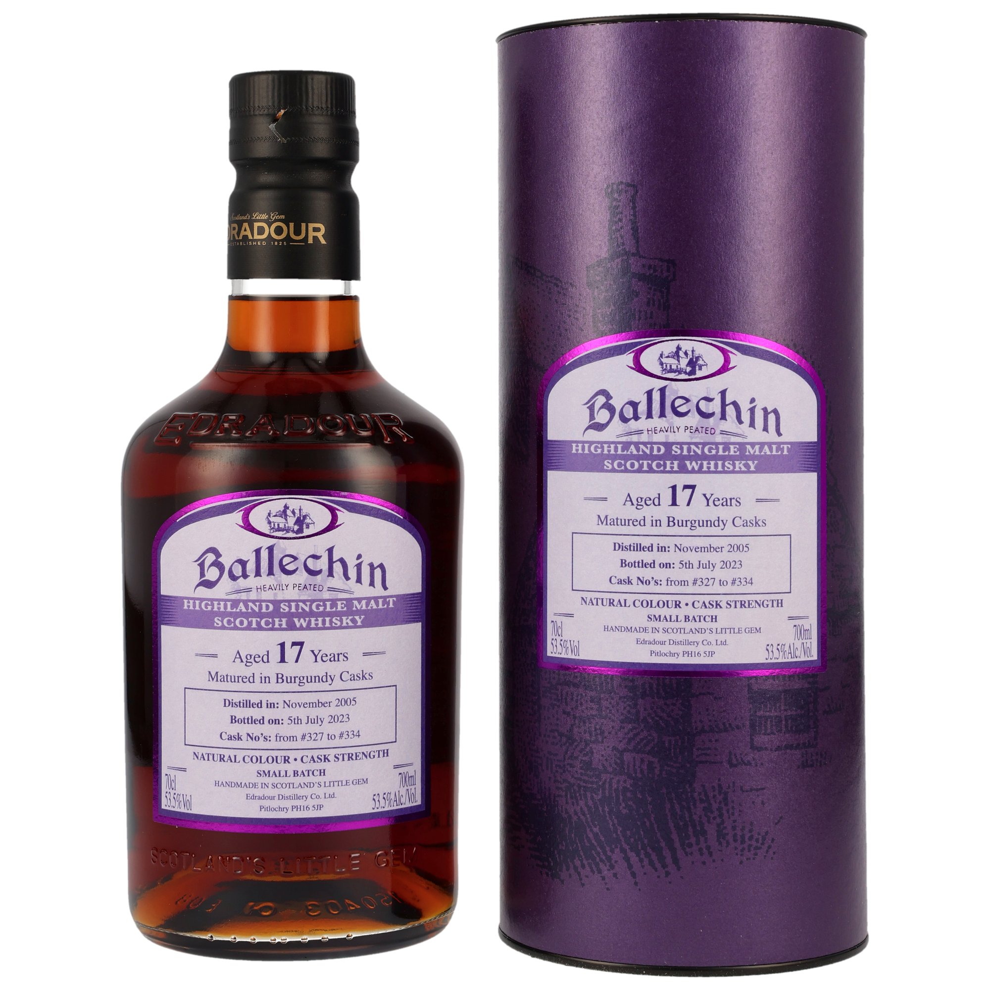 Ballechin 17 y.o. - Ex-Burgundy Wine Cask #327-334