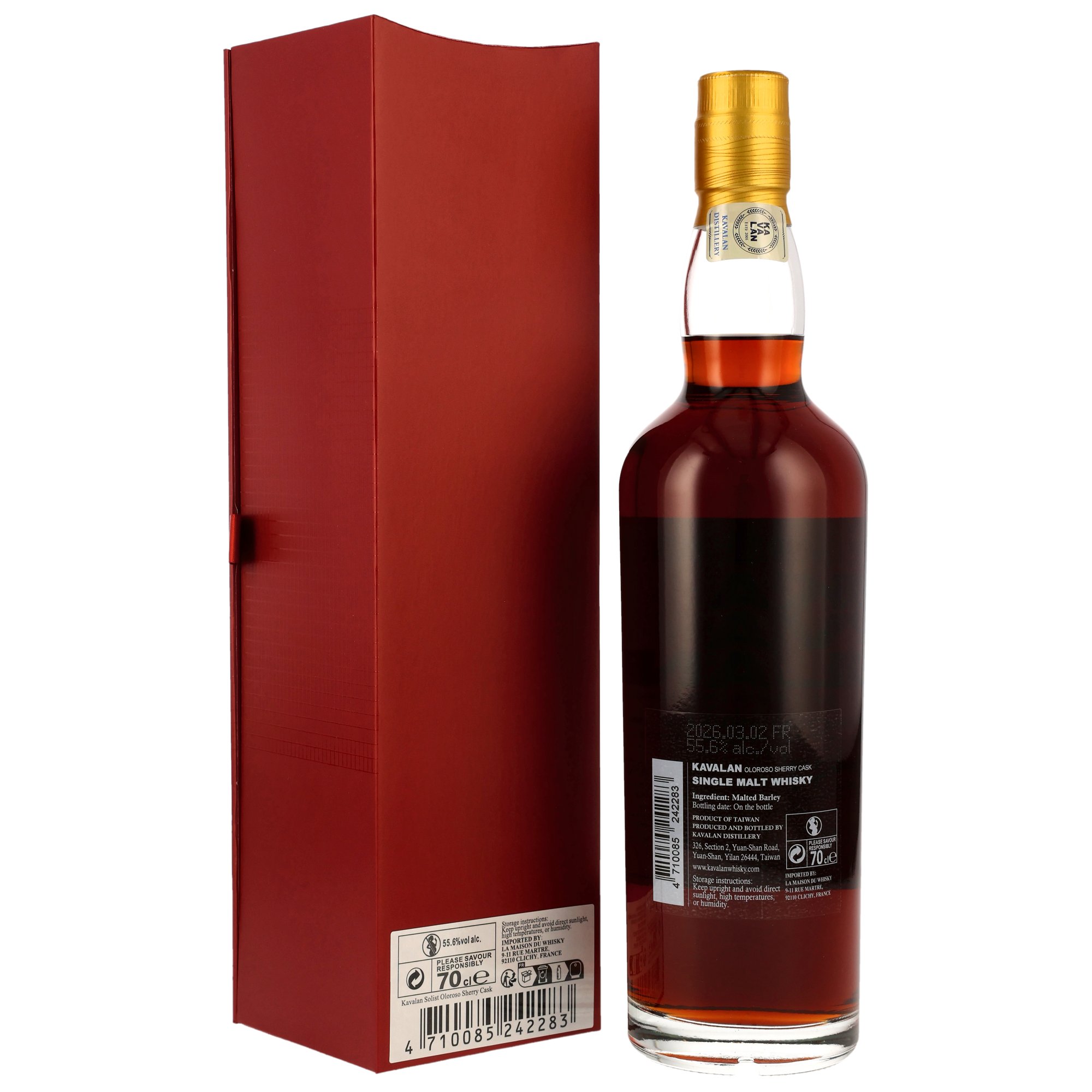 Kavalan Solist -  Oloroso Sherry Cask - 55,6%