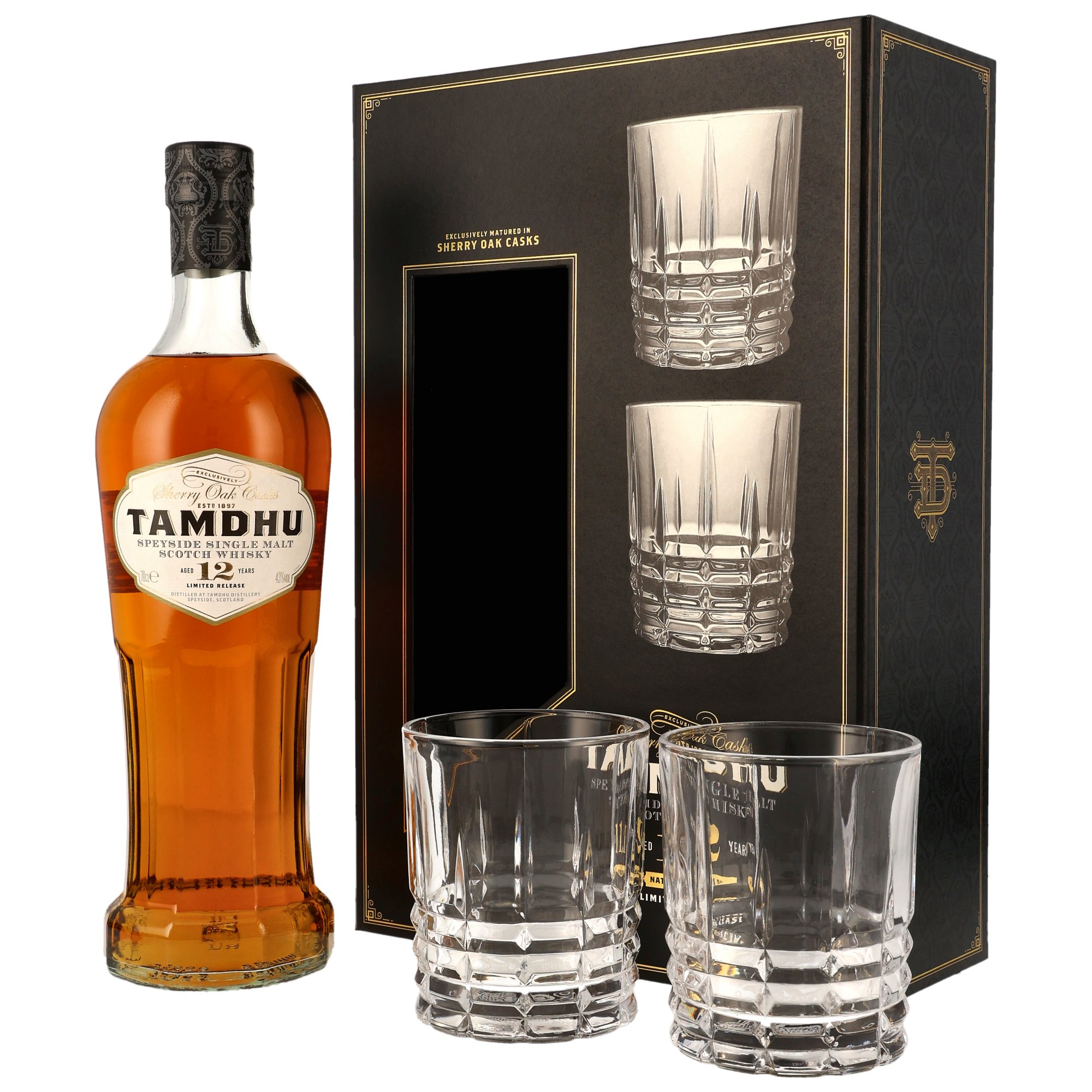 Tamdhu 12 y.o. GP mit 2 Tumblern - Sherry Oak Casks
