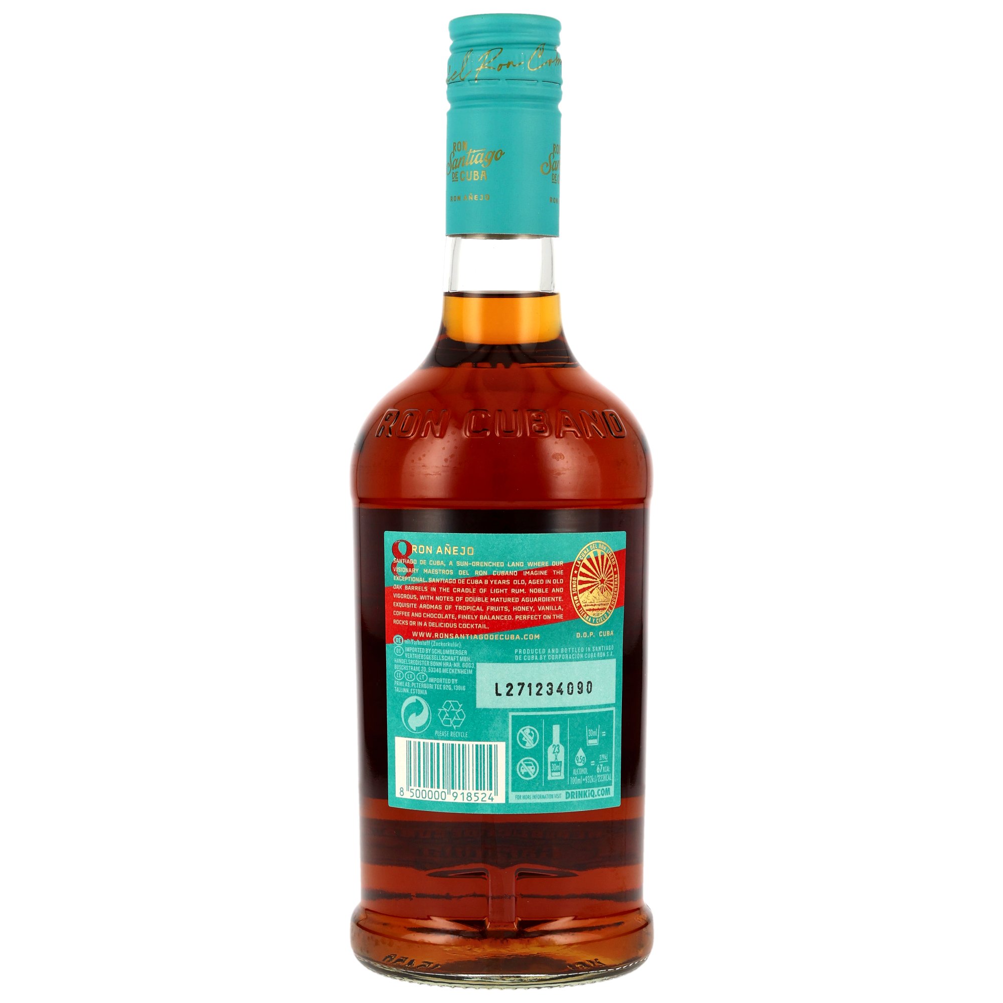 Santiago de Cuba 8 y.o. Rum - Anejo