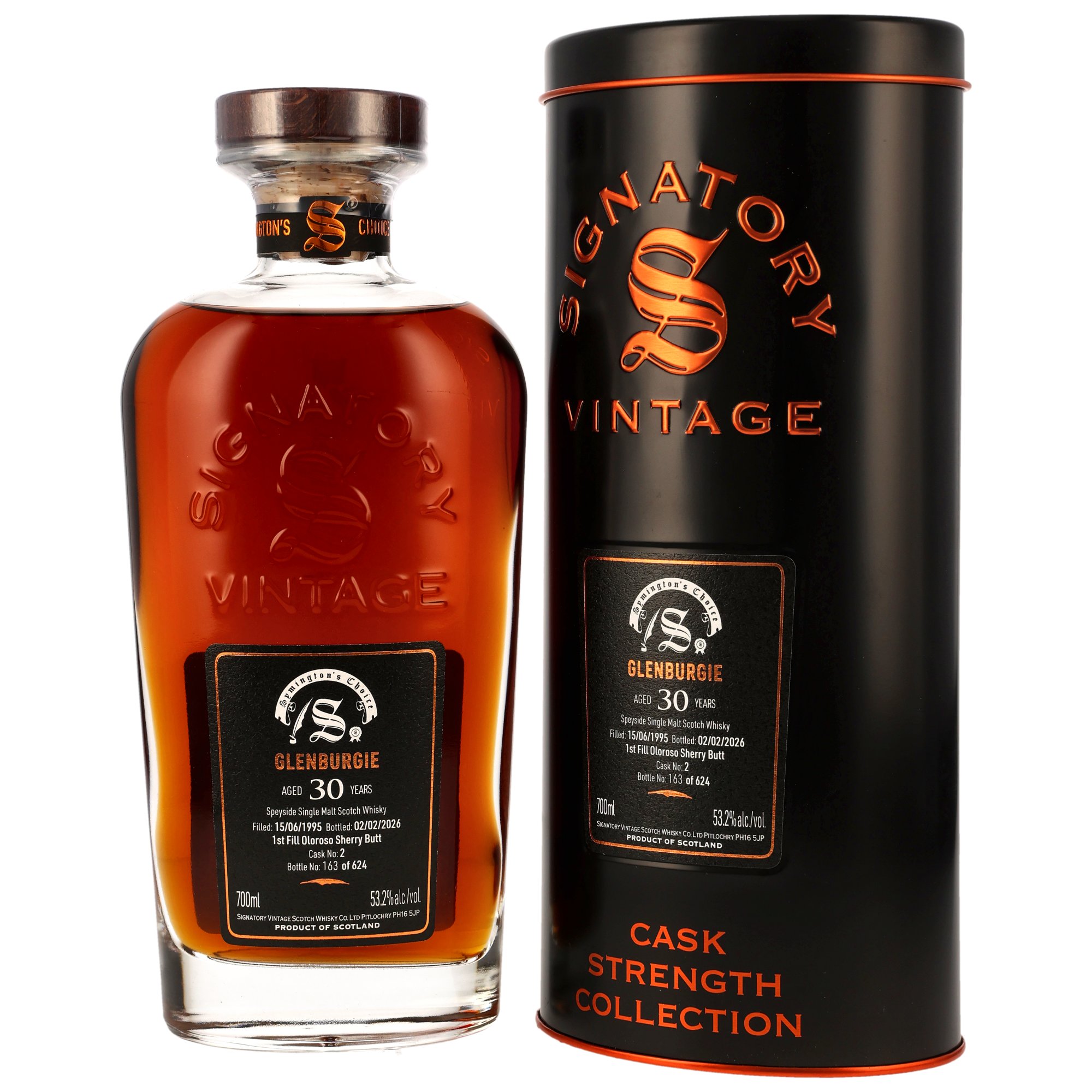 Glenburgie 1995/2026 - 30 y.o. - 1st Fill Oloroso Sherry Butt #2 - Sig Symingtons Choice